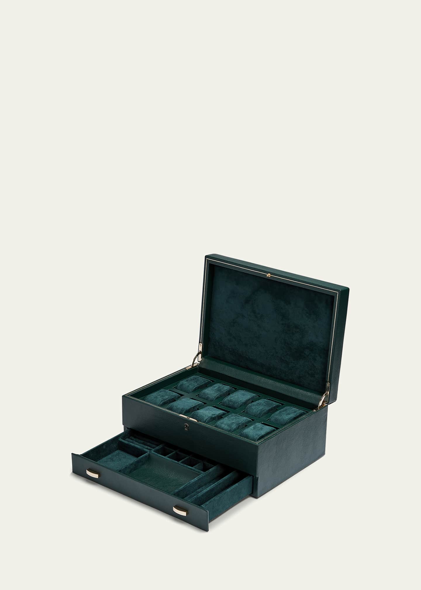 WOLF British Racing 10-Piece Watch Box with Drawer Image 2 of 5