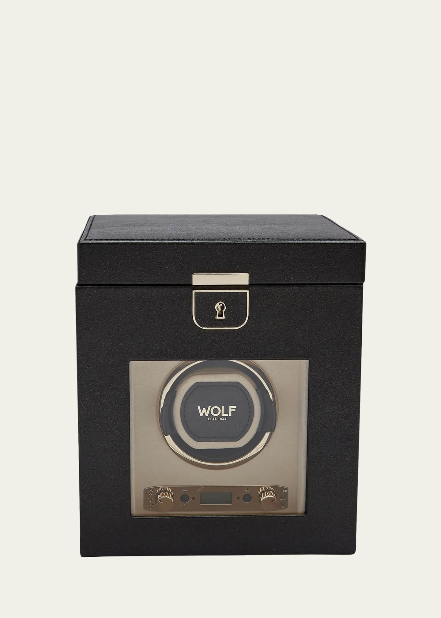 WOLF Palermo Single Watch Winder with Storage Image 1 of 5