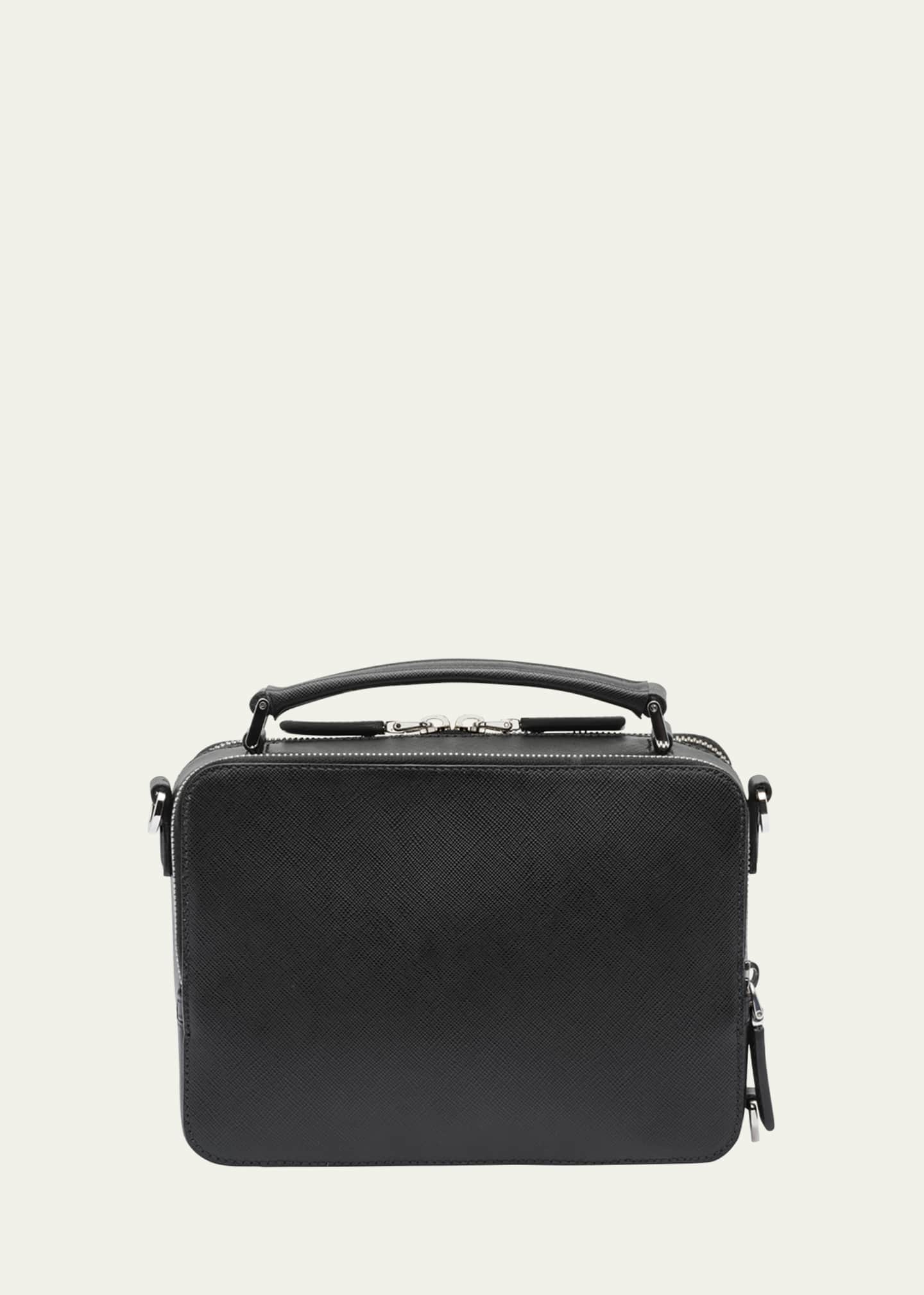 Prada Men s Saffiano Top Handle Crossbody Bag