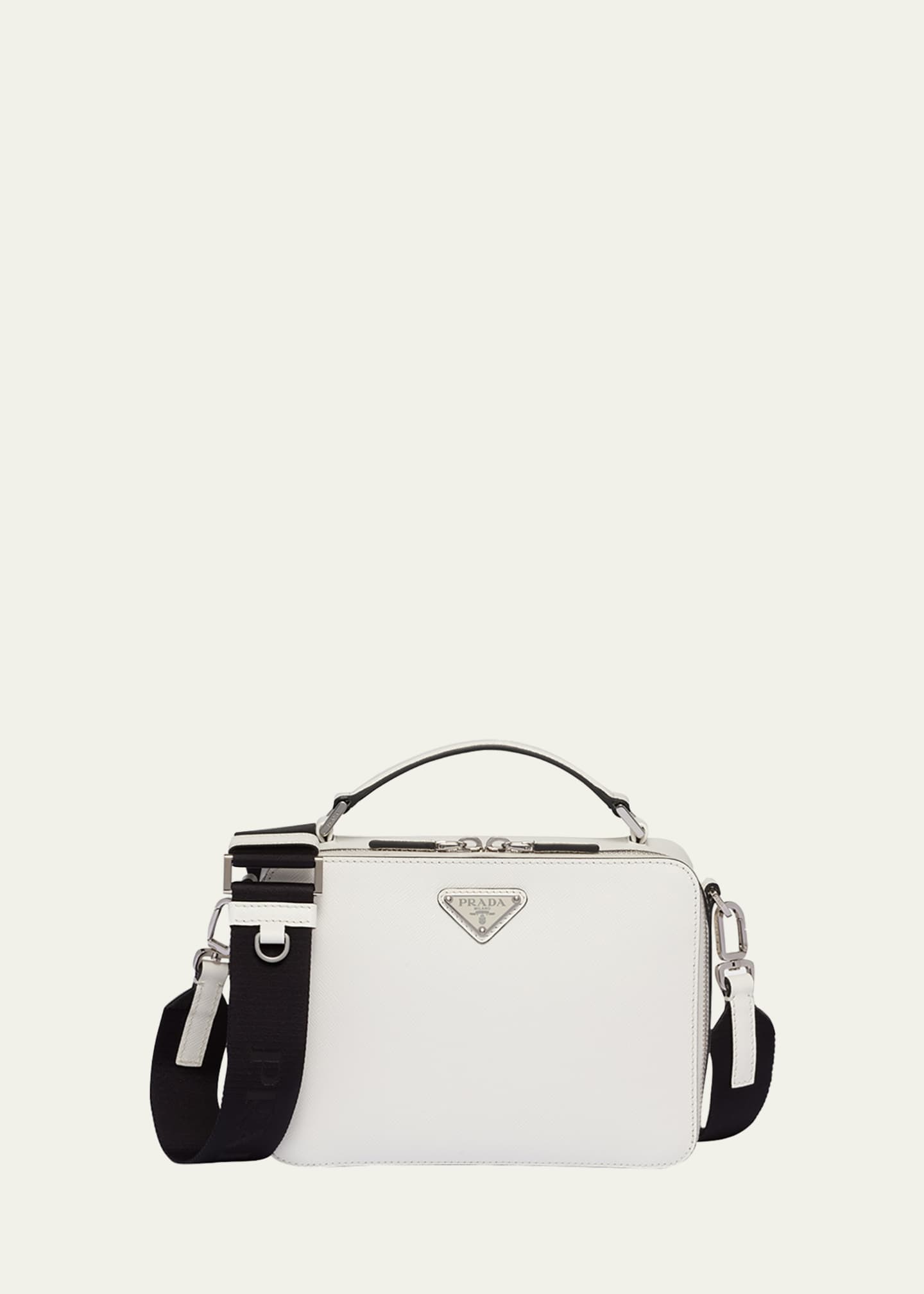 Prada Men's Saffiano Top-Handle/Crossbody Bag