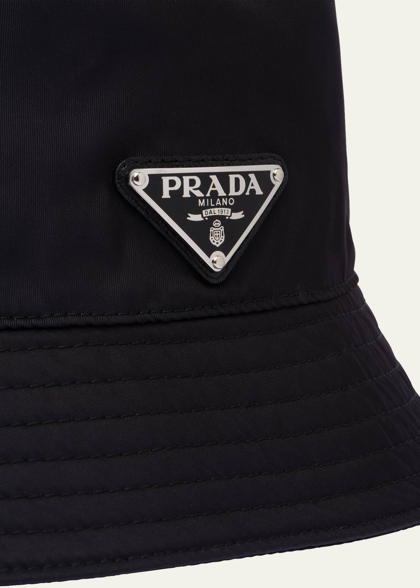 Prada Men's Logo Bucket Hat