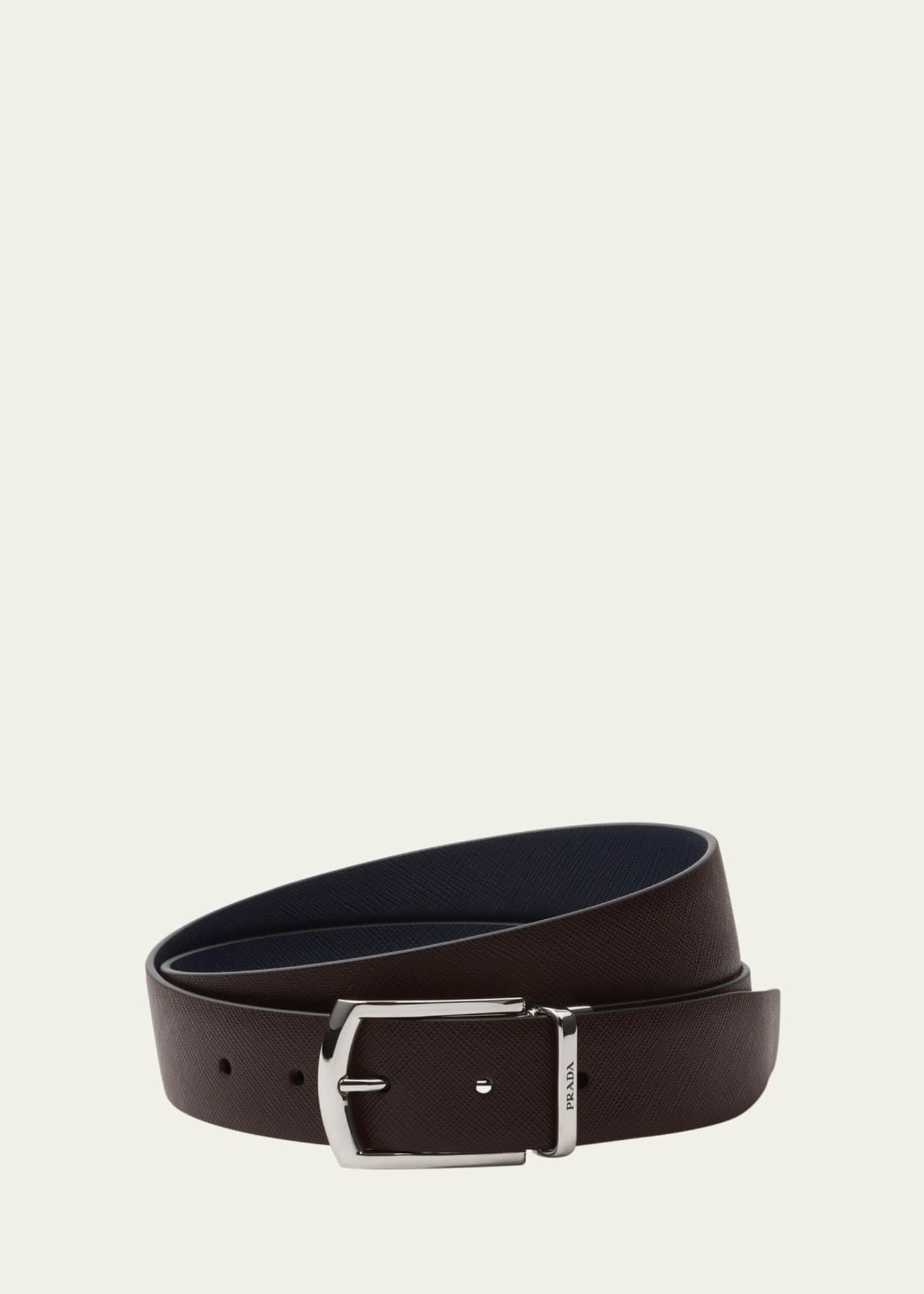 Prada Men's Saffiano Reversible Dress Be Image 1 of 3
