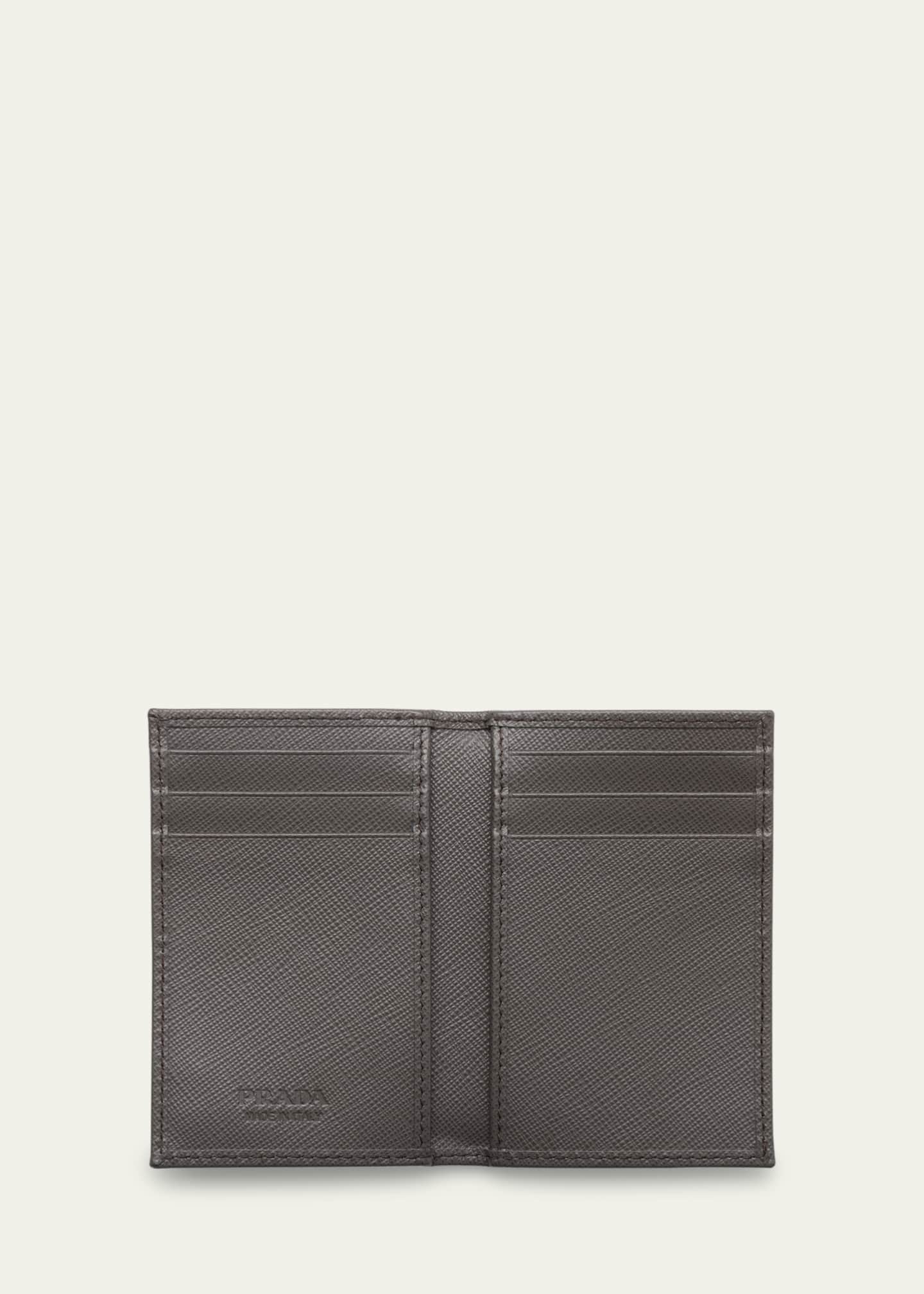 Men's Saffiano Slim Card Holder Wallet