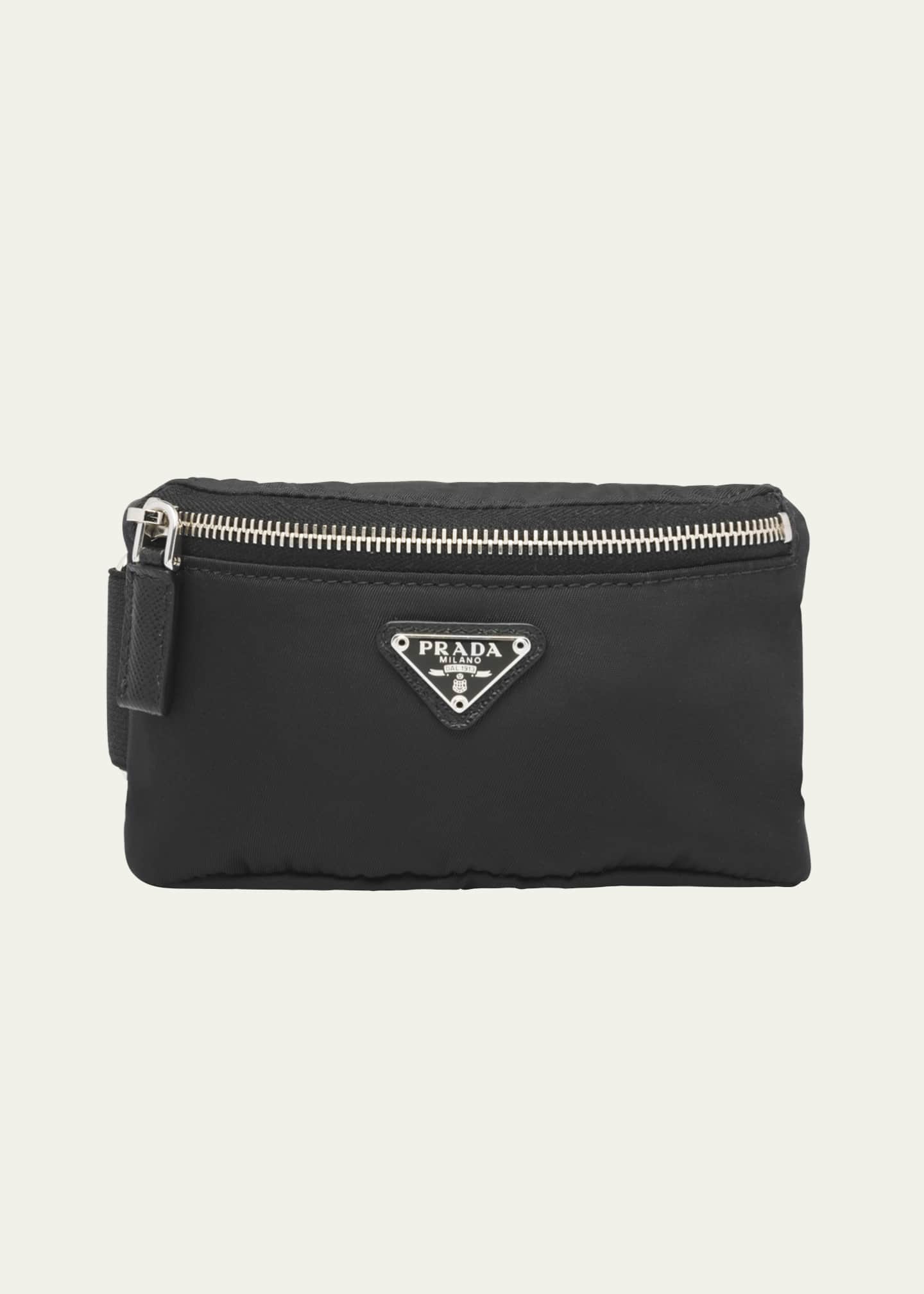 Prada Men's Nylon Logo Wrist Pouch Image 1 of 4