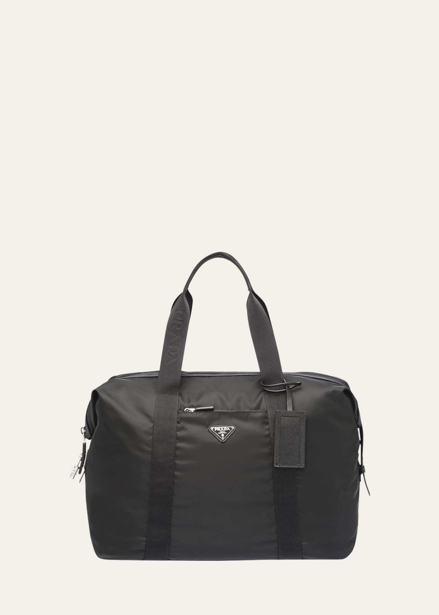 Prada Men's Nylon & Saffiano Duffel Bag Image 1 of 5