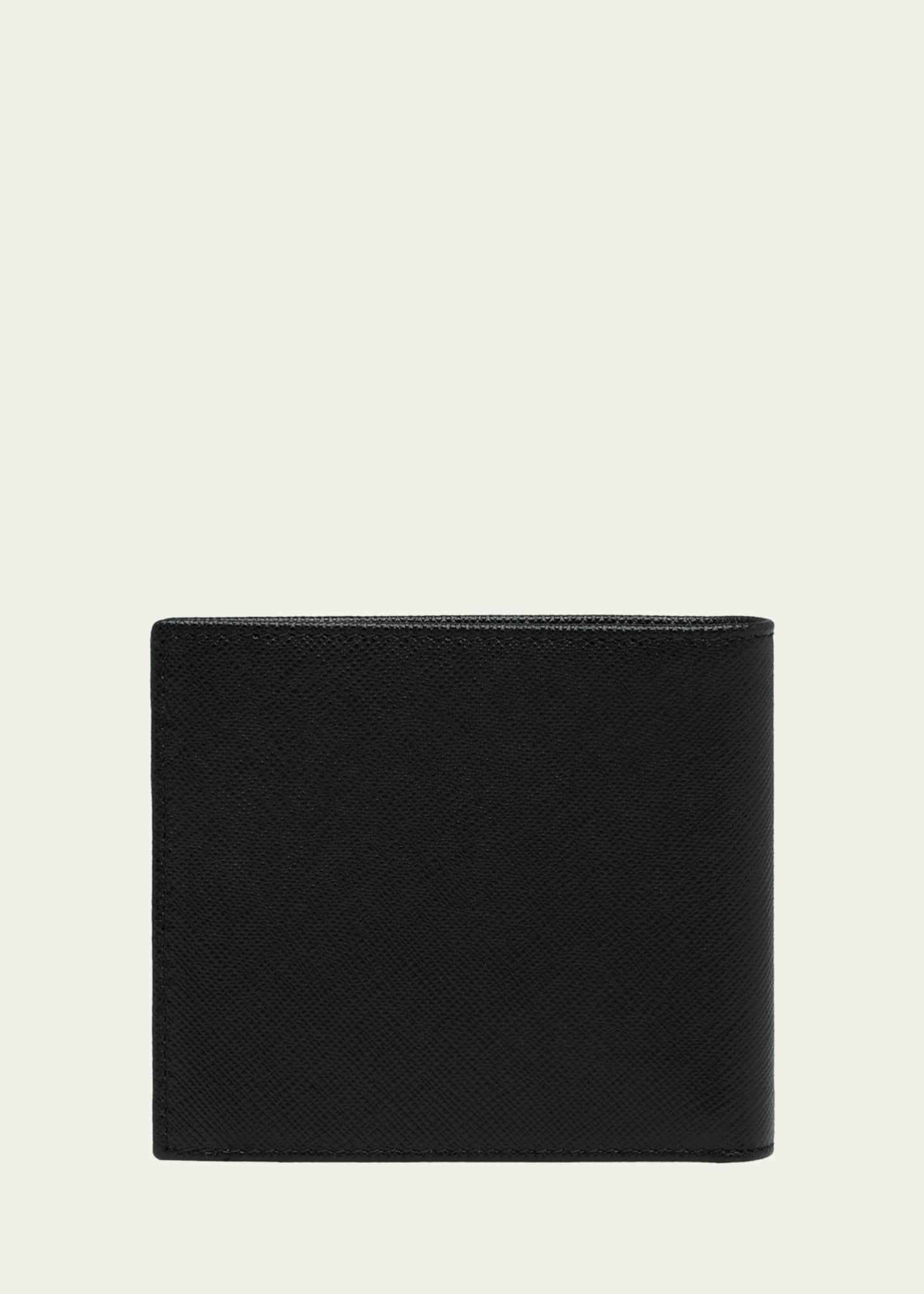 Prada Men's Saffiano Metal Billfold Wallet with ID Window Image 4 of 5