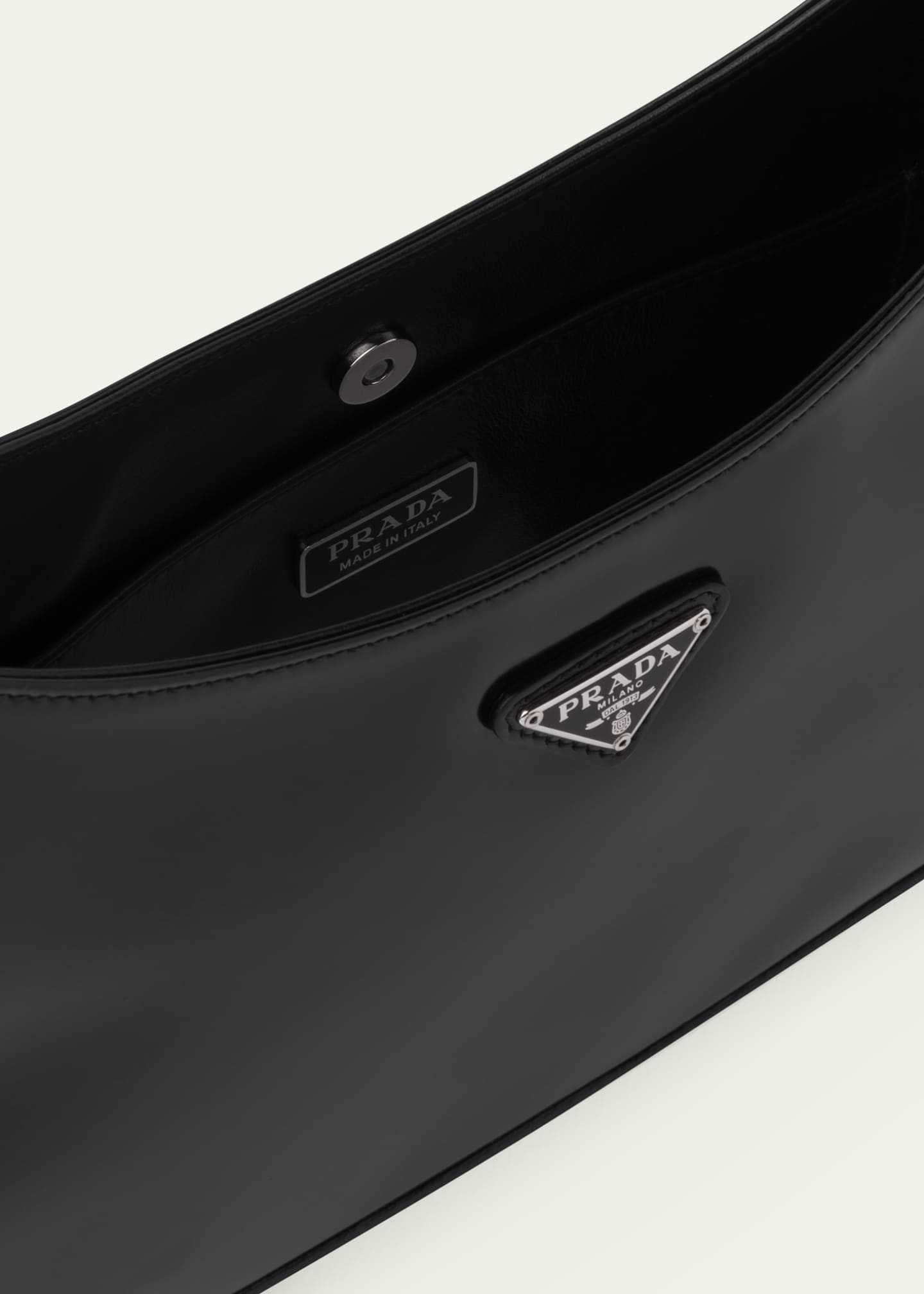 Prada Cleo Brushed Leather Hobo Bag Image 4 of 5
