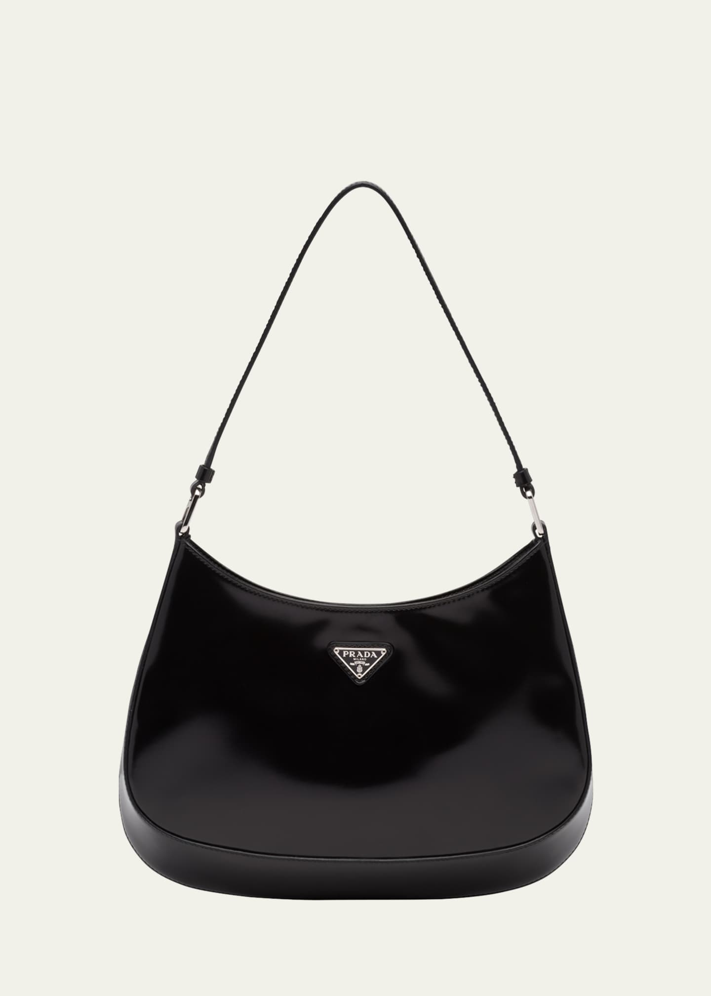 Buy Prada White Cleo Mini Bag in Brushed Leather for WOMEN in