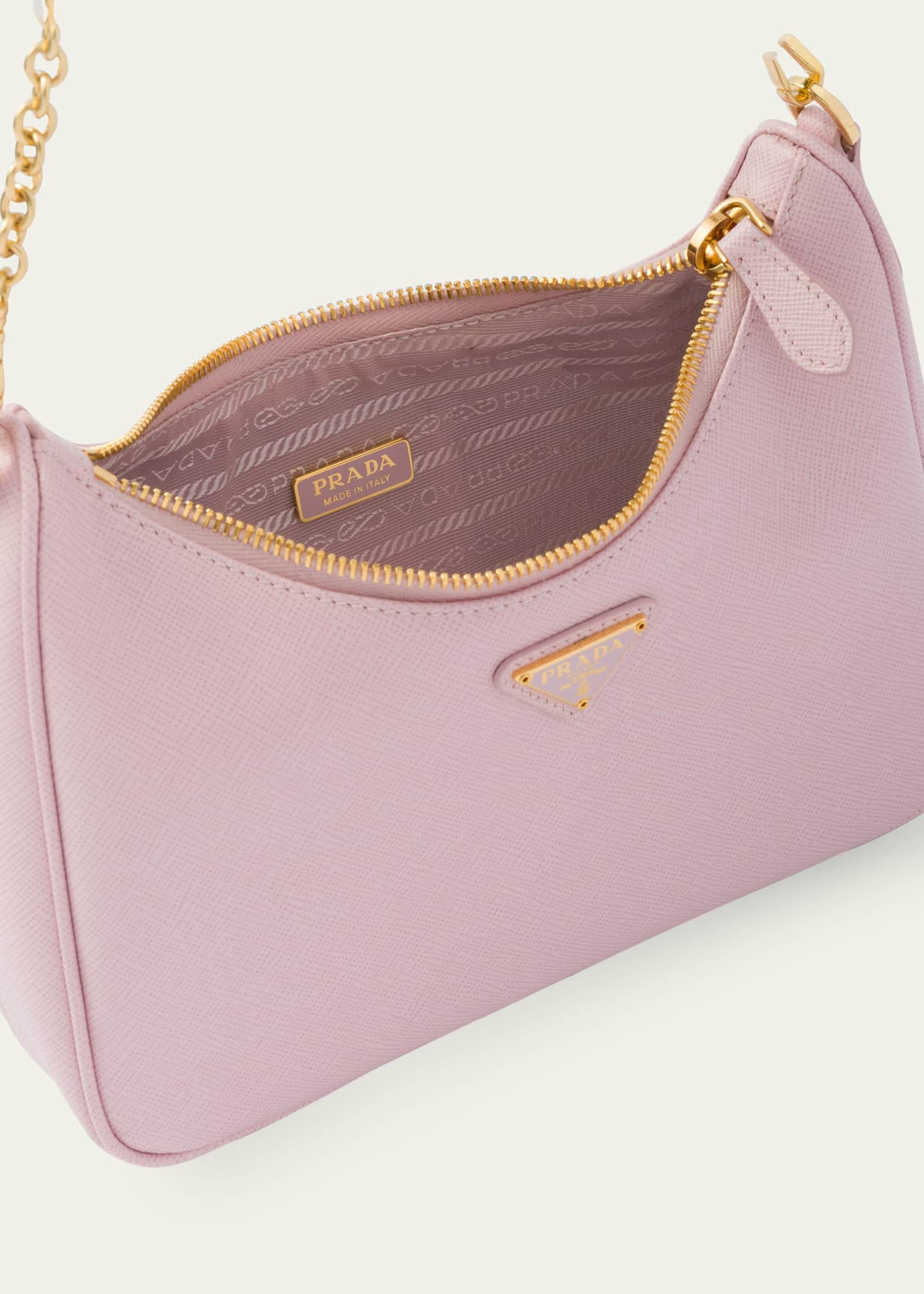Prada Re-Edition 2005 Re-Nylon Shoulder Bag Light Pink