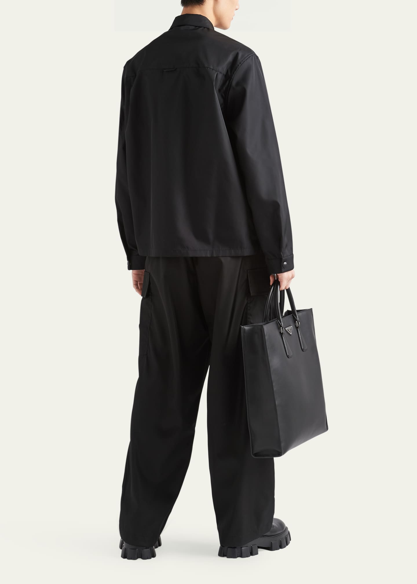 Prada Men's Re-Nylon Gabardine Overshirt Image 3 of 3