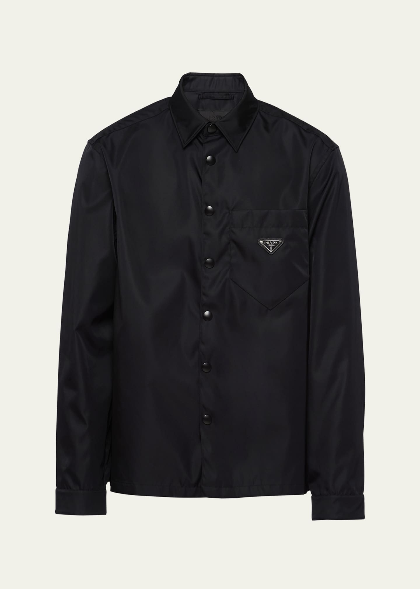 Prada Men's Re-Nylon Gabardine Overshirt Image 1 of 3