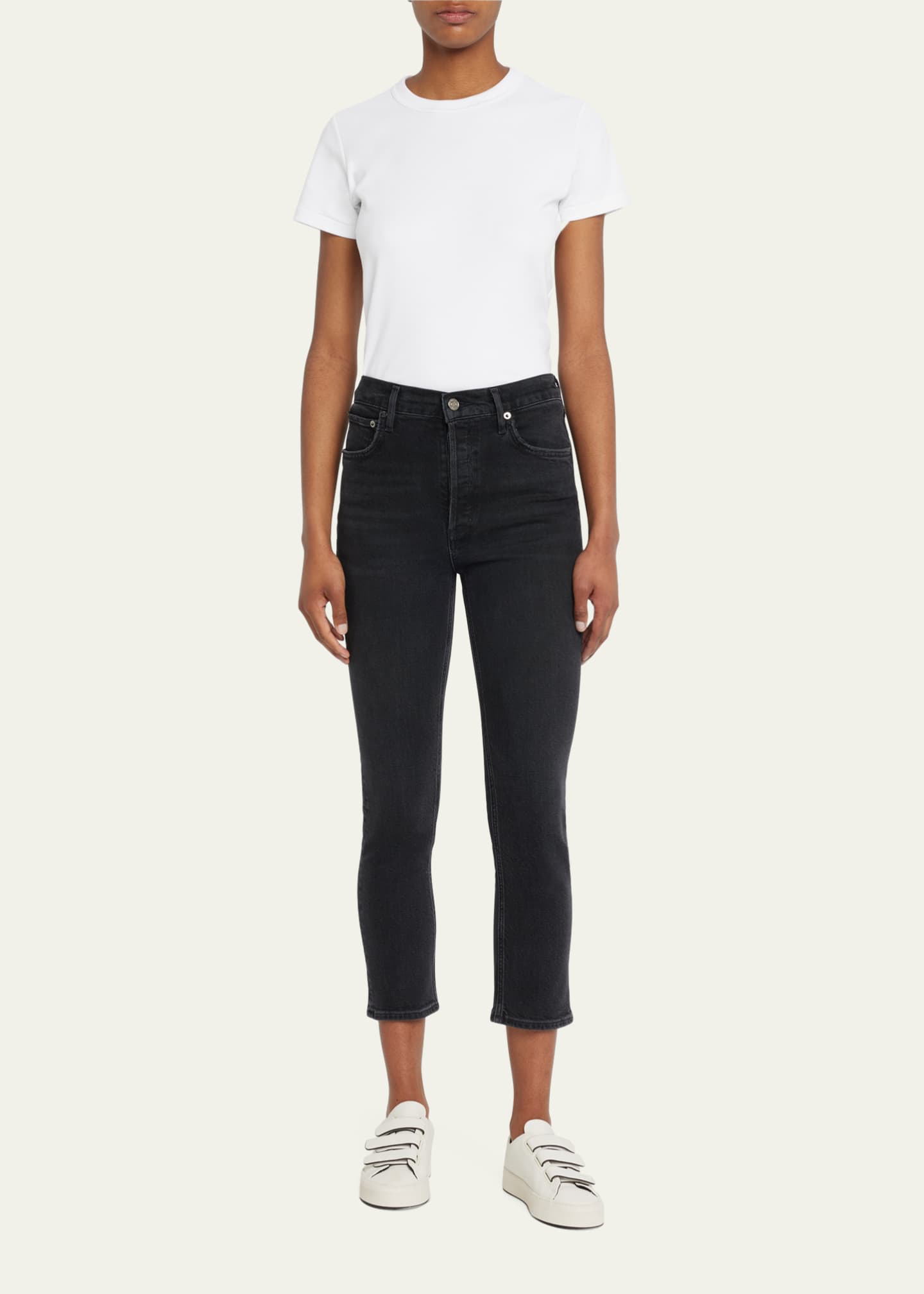 AGOLDE Riley High-Rise Straight-Leg Jeans Image 2 of 5