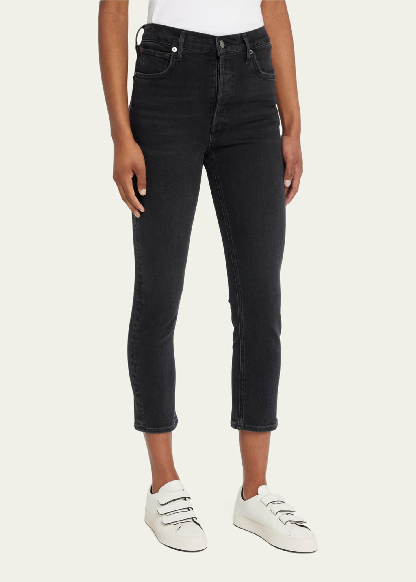 AGOLDE Riley High-Rise Straight-Leg Jeans - Bergdorf Goodman