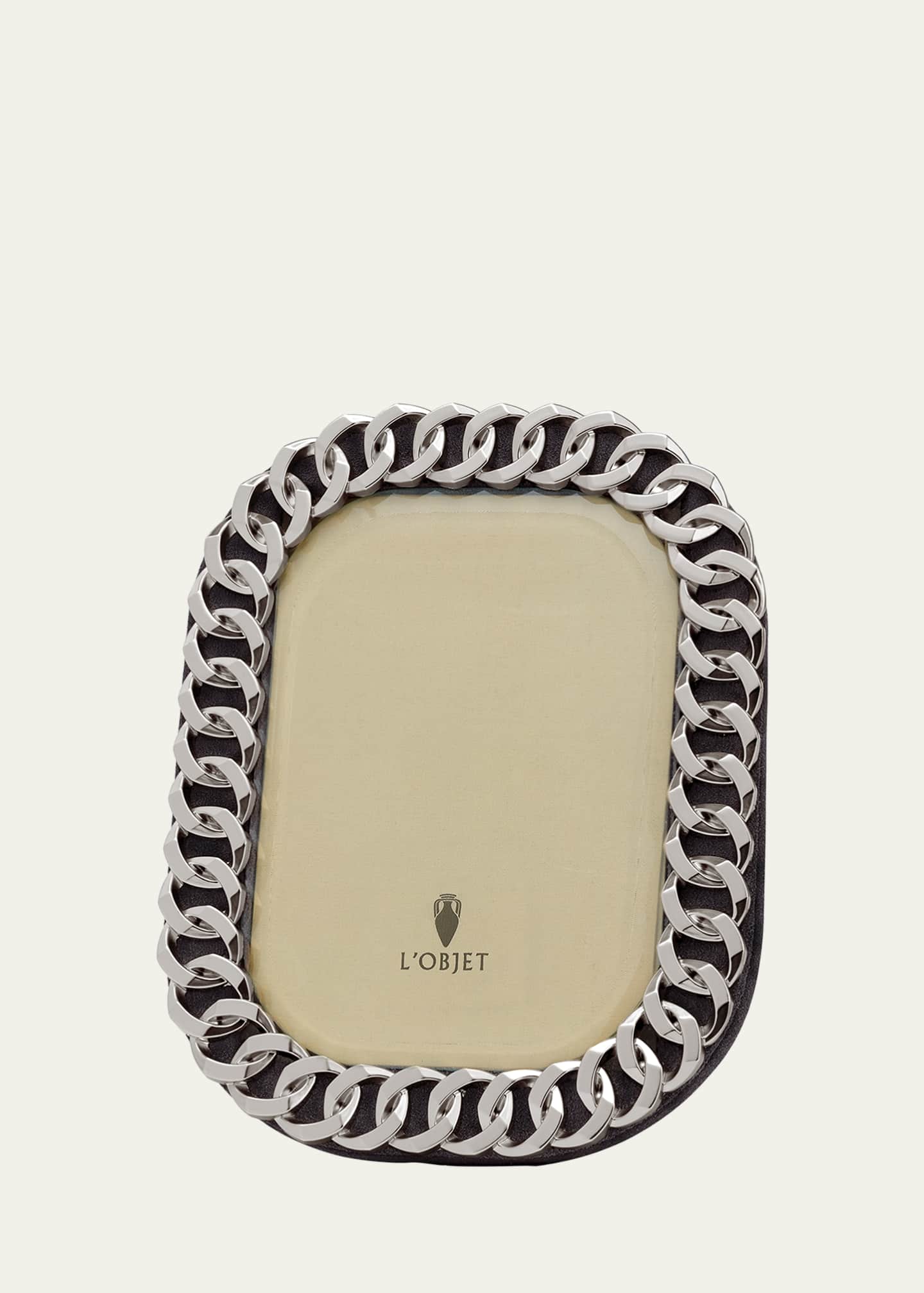 L'Objet Cuban Link Picture Frame, 8" x 10"