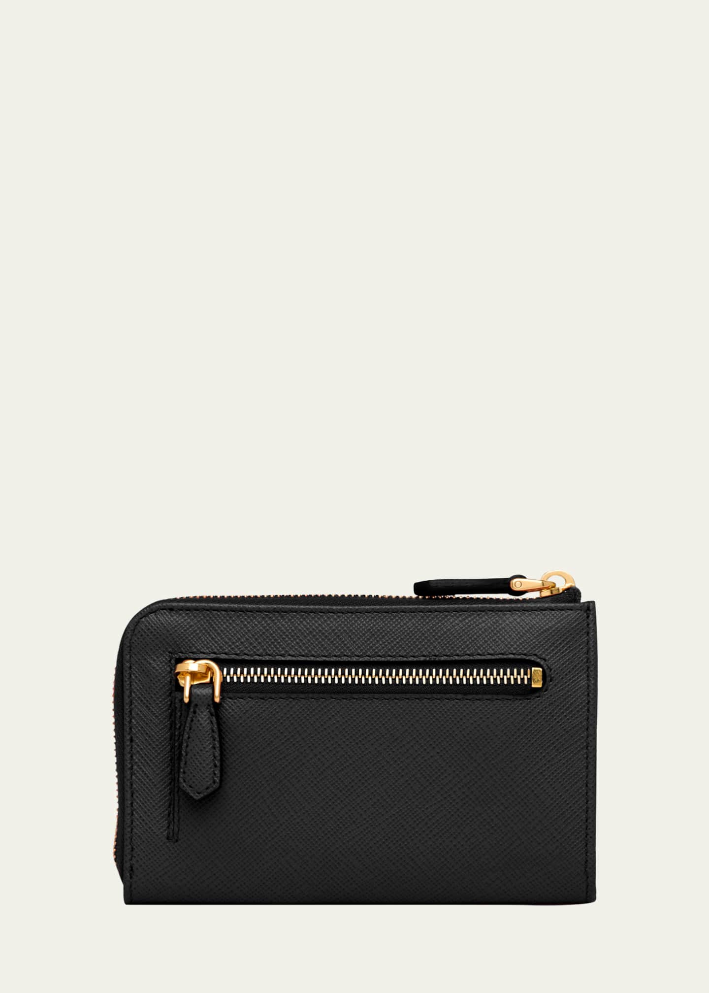 Prada Leather Card Case with Key Ring Bergdorf Goodman
