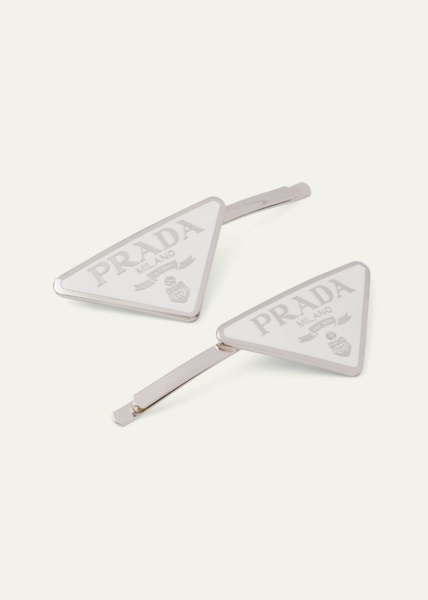 レビュー高評価アイテム特集｜ファッション通販 Prada Logo Hair Pins, Set of 2 - Bergdorf Goodman ヘアアクセサリー