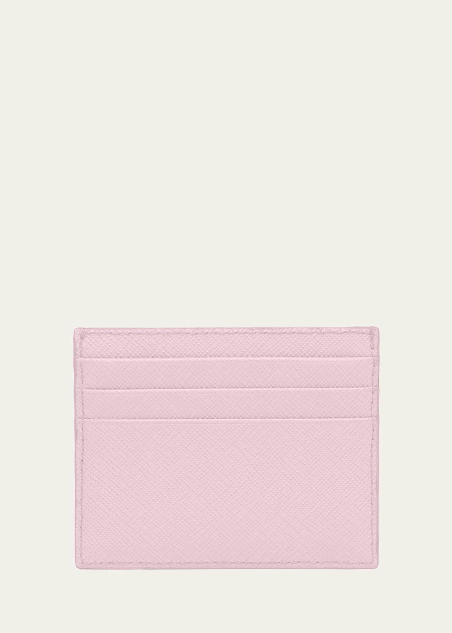 Prada Triangle Logo Leather Card Case Bergdorf Goodman
