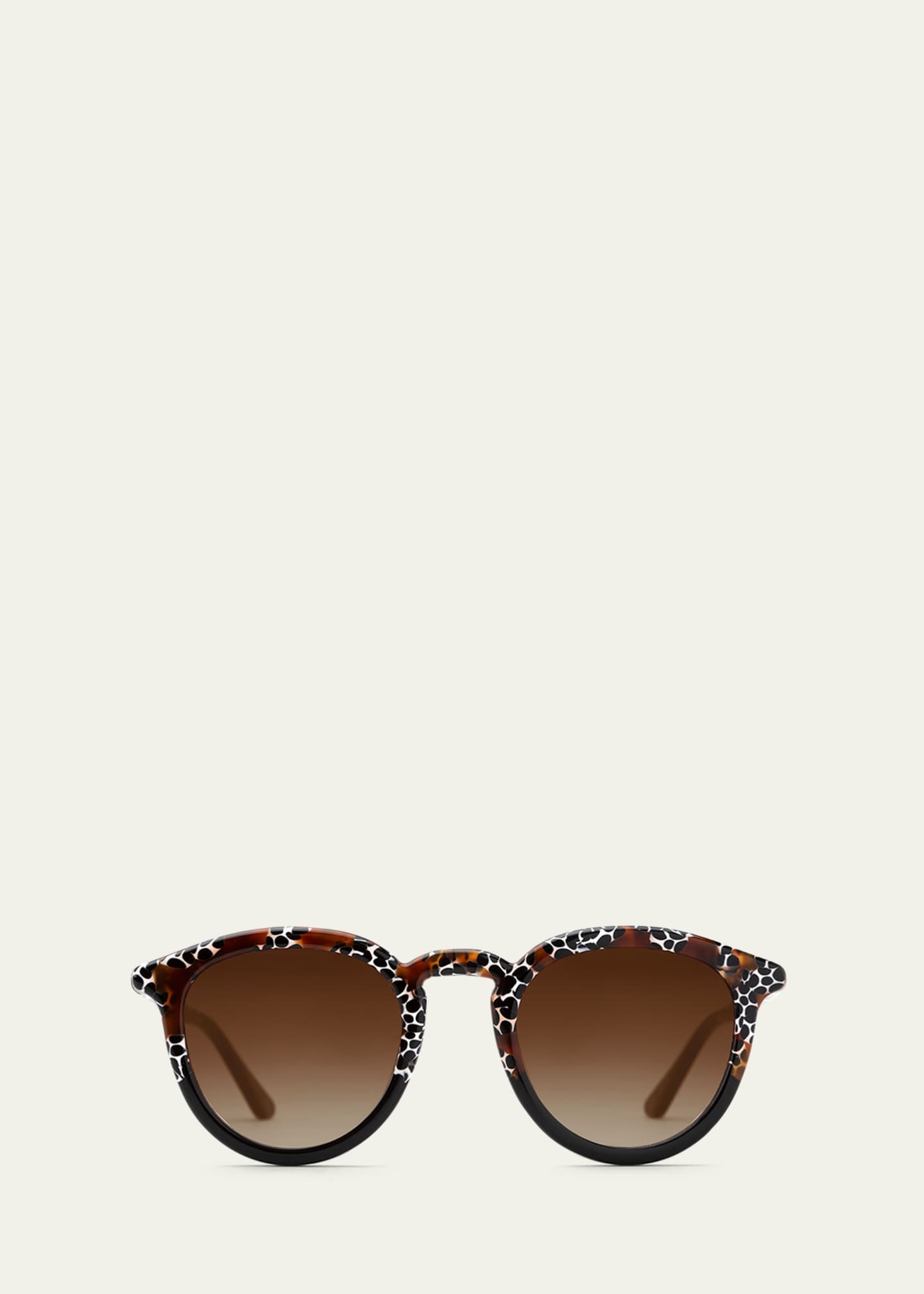 KREWE Collins Round Acetate Sunglasses Bergdorf Goodman