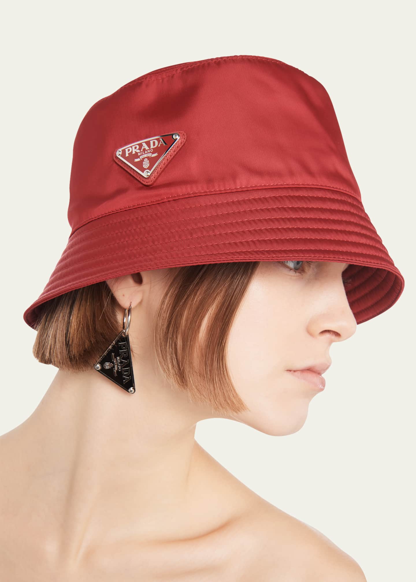 Prada Recycled Nylon Bucket Hat Bergdorf Goodman