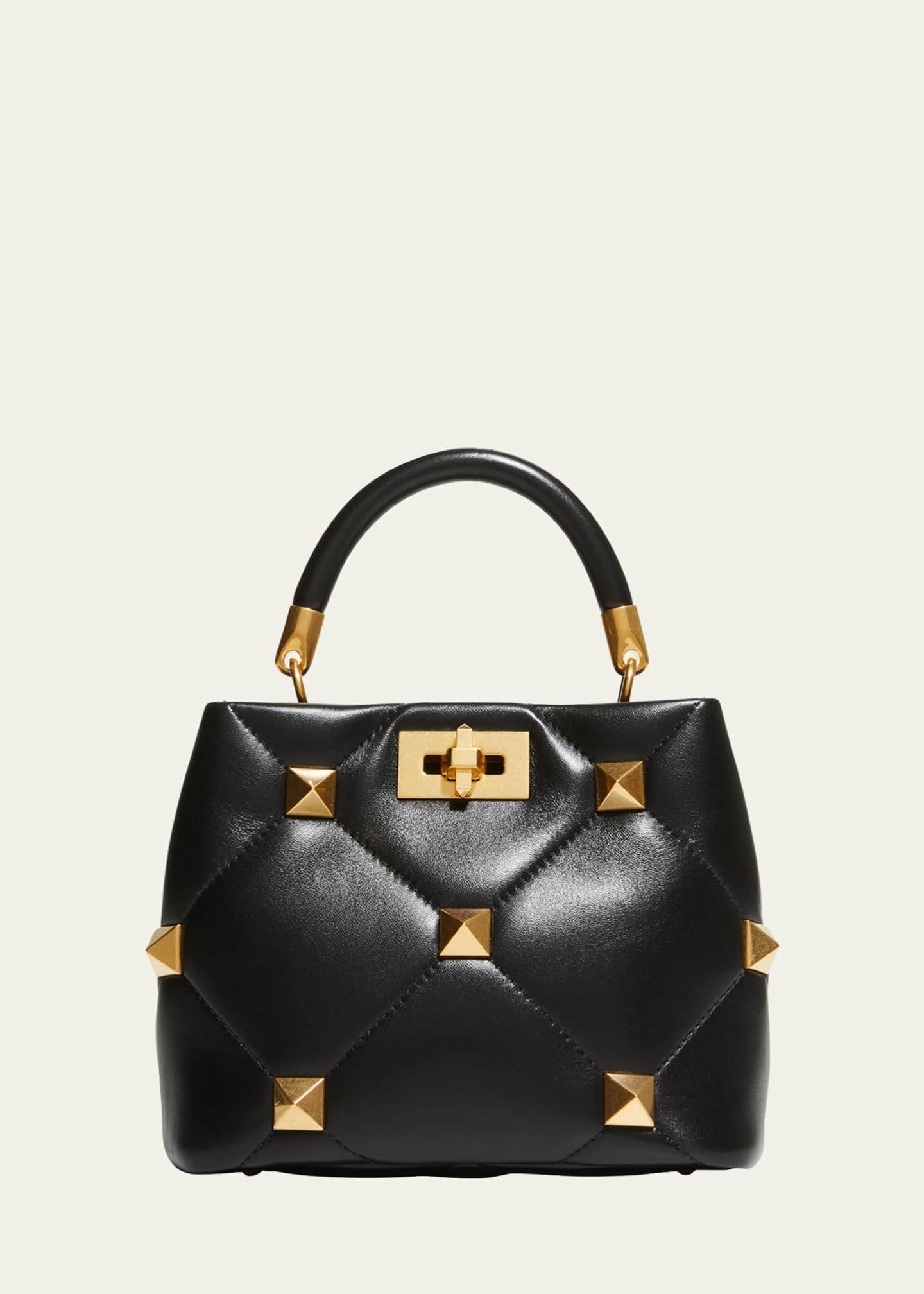 Valentino Garavani Roman Stud Small Quilted TopHandle Bag Bergdorf