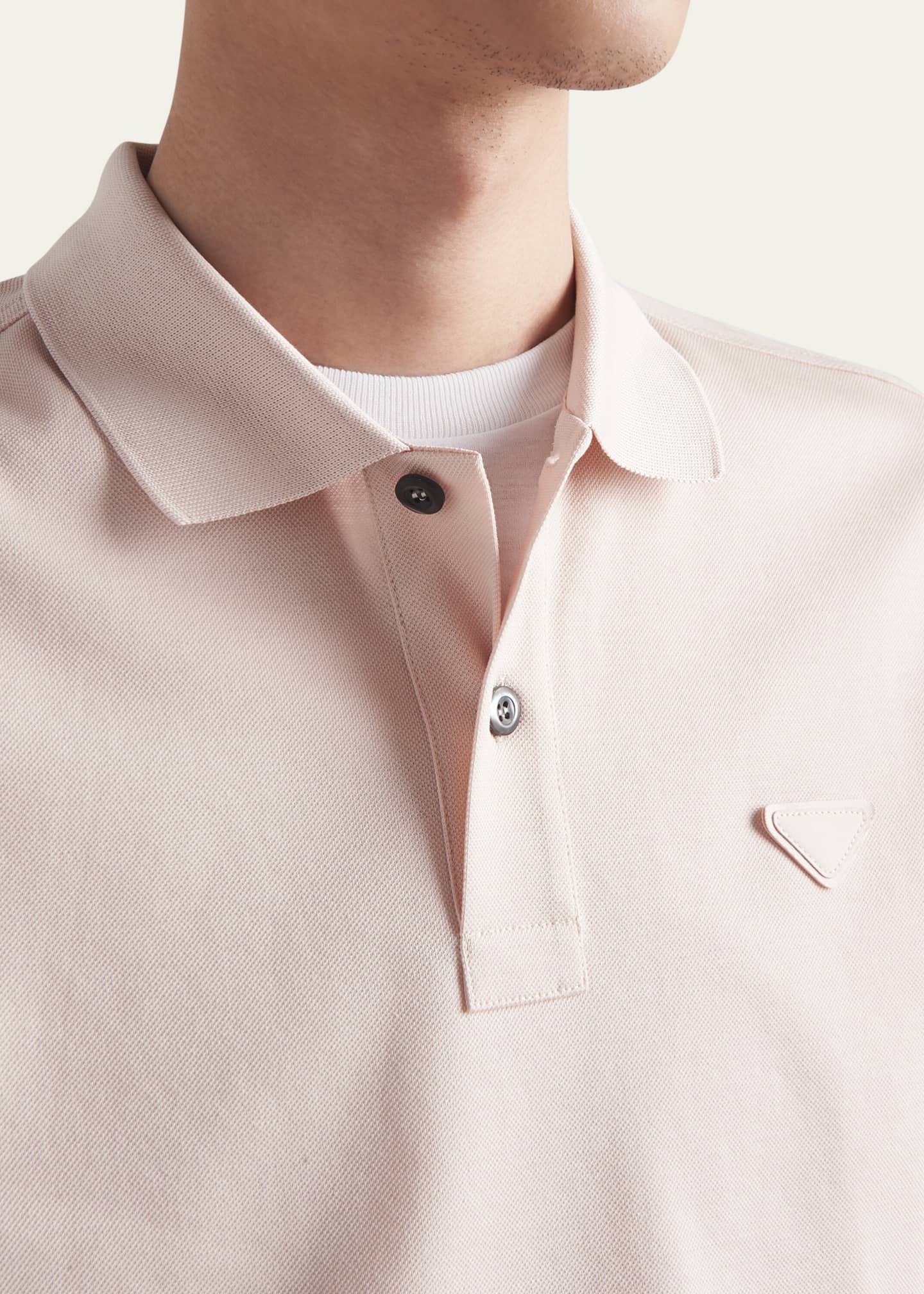 こ*ま様 MULTI BORDER LOGO KNIT POLO TOP ブラッ MULTI BORDER LOGO KNIT POLO TOP