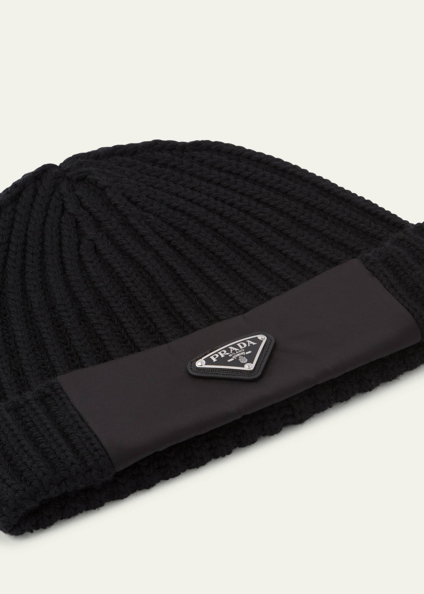 Prada black beanie cheap