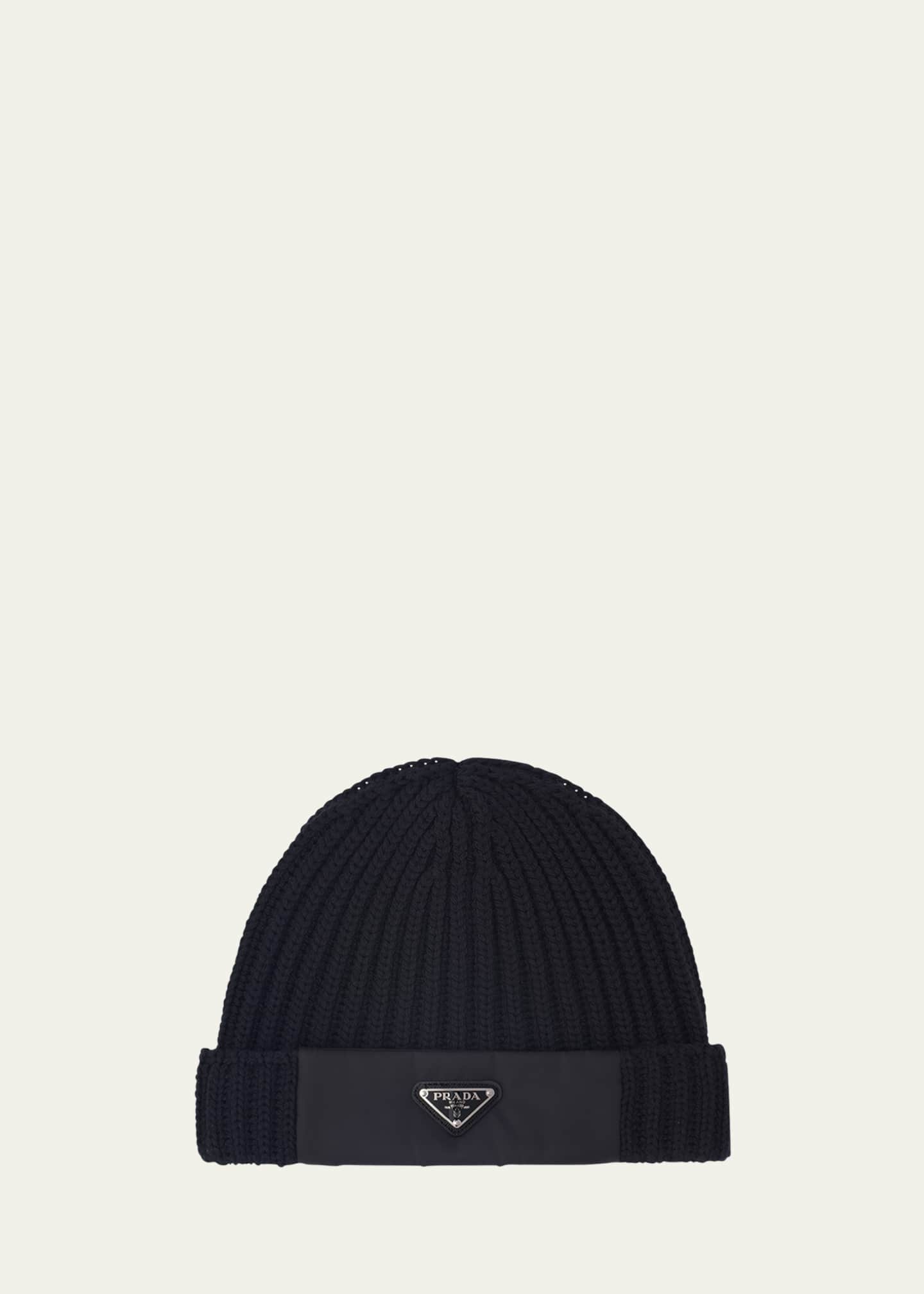 Prada logo beanie clearance