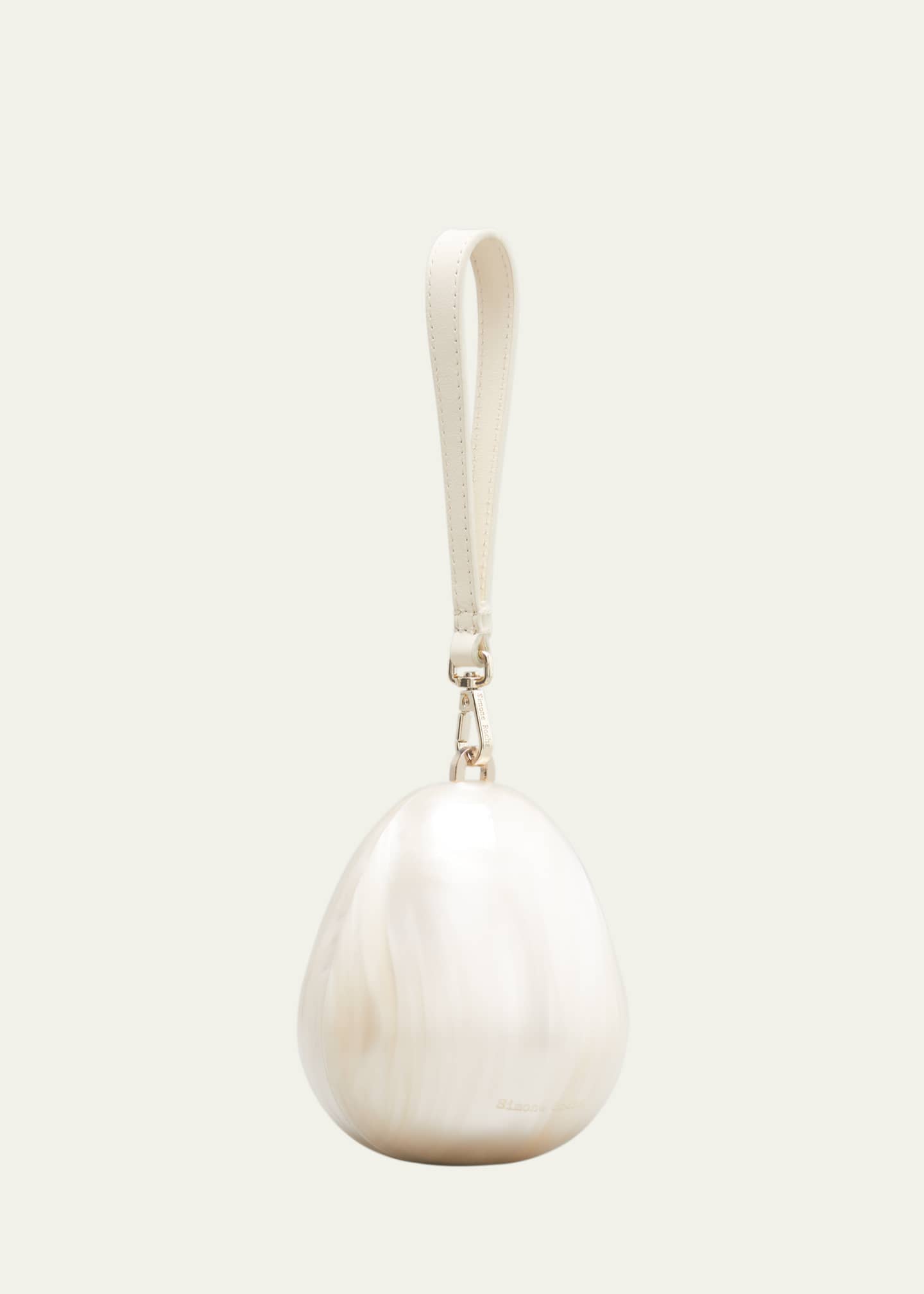 Simone Rocha Pearl Egg Acrylic Wristlet Bag Image 3 of 5