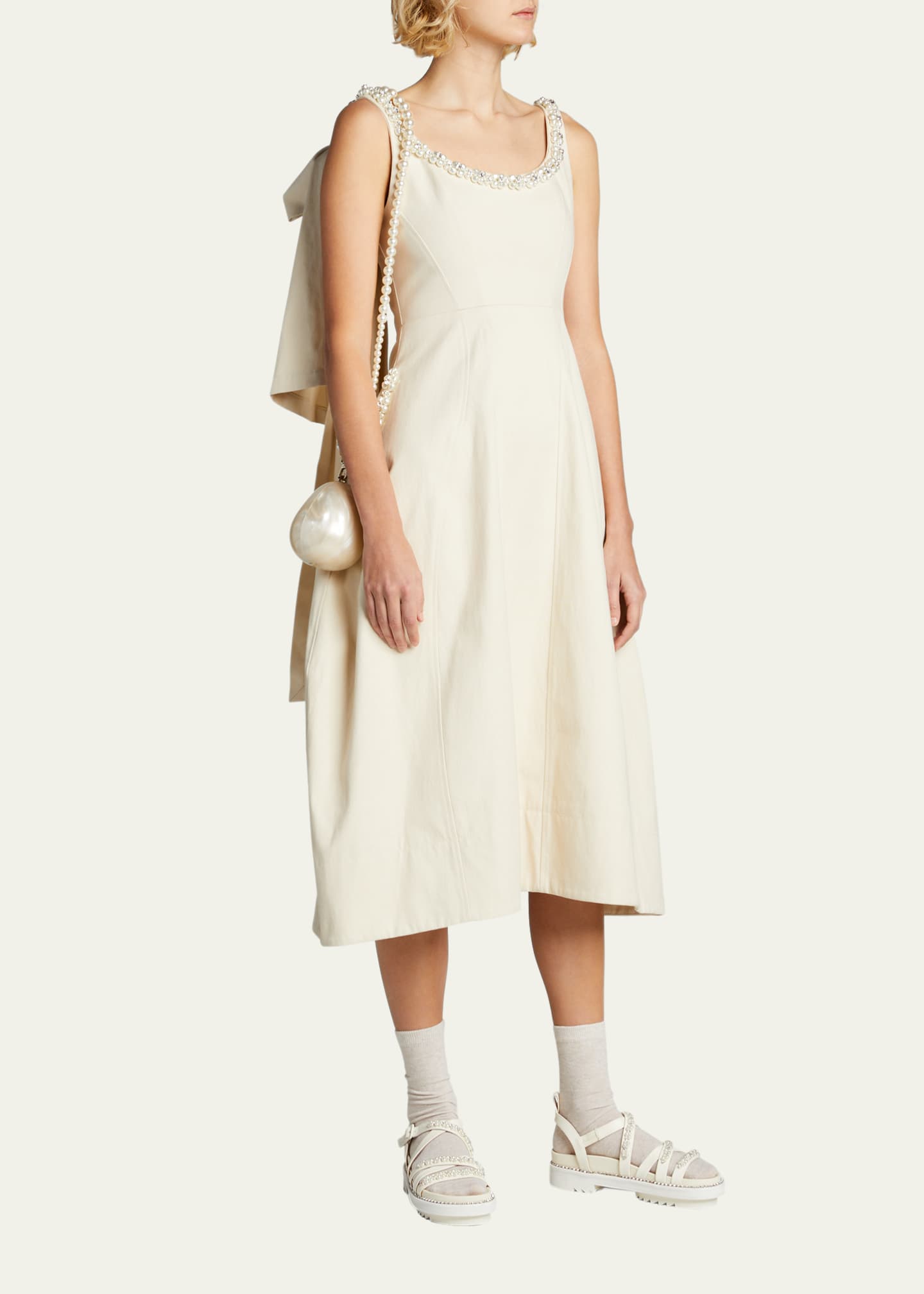 Simone Rocha Pearl Egg Acrylic Wristlet Bag Image 5 of 5