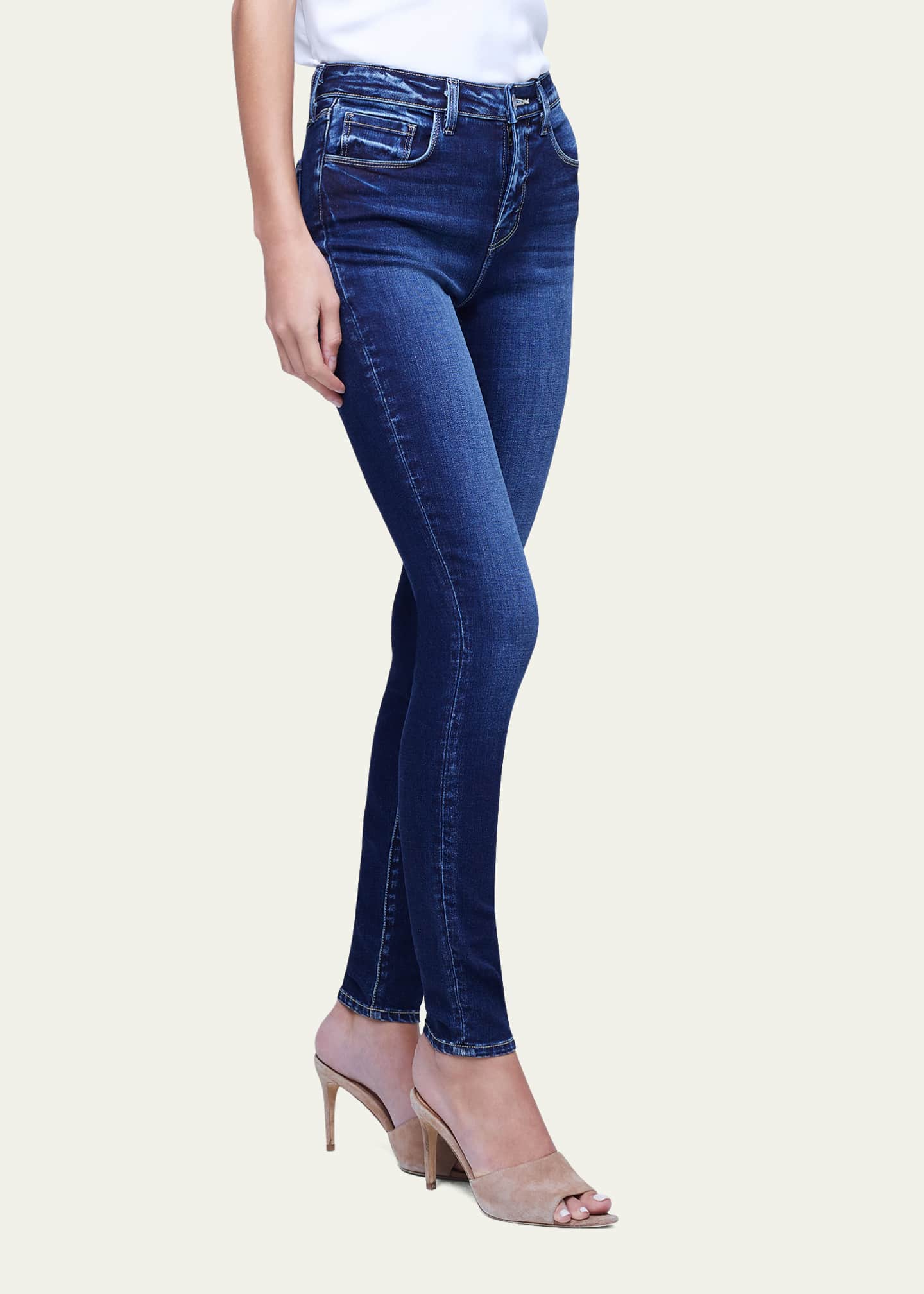 L'Agence Marguerite High-Rise Skinny Jeans Image 4 of 5