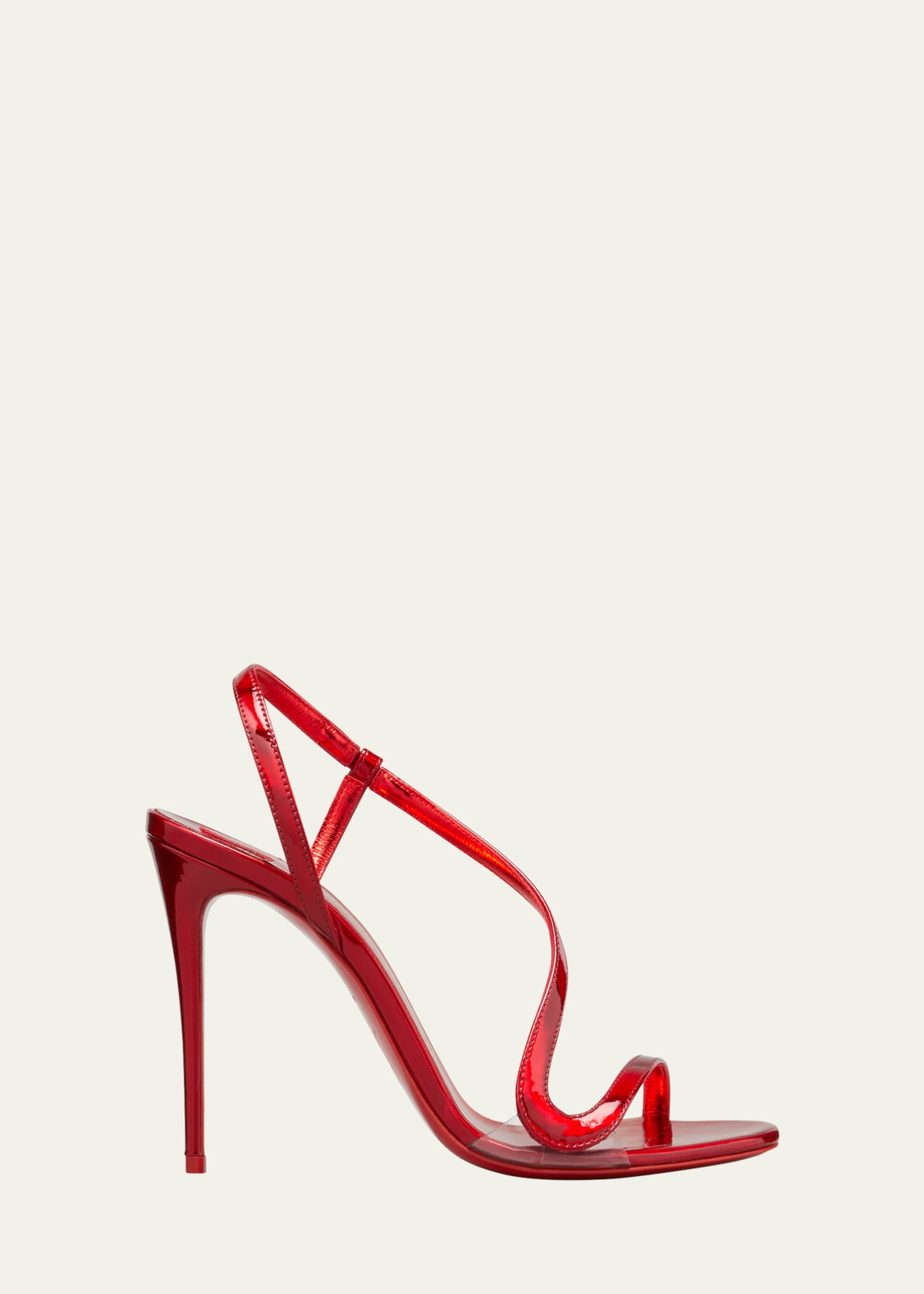 Christian Louboutin Rosalie Patent Red Sole Stiletto Sandals - Bergdorf ...