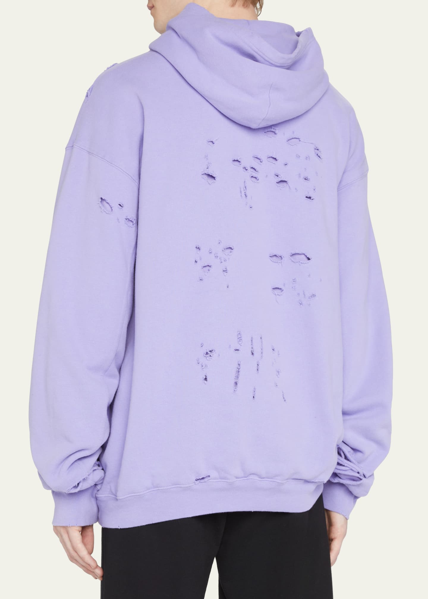 balenciaga double hem hoodie