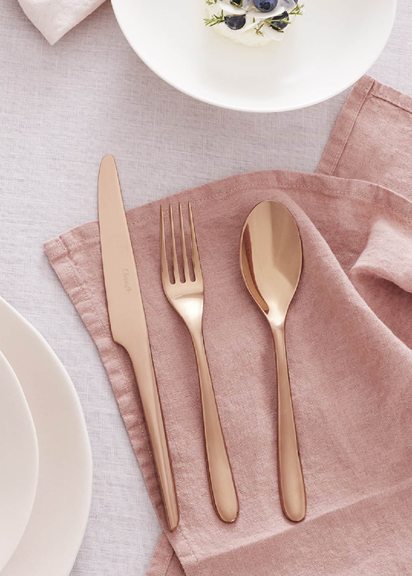 Christofle Lame de Christofle Copper 5-Piece Flatware Set