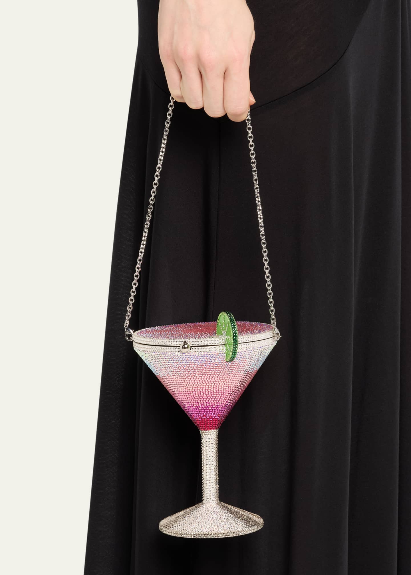 Judith Leiber Couture Martini Cosmopolitan Crystal Clutch Minaudiere Bergdorf Goodman