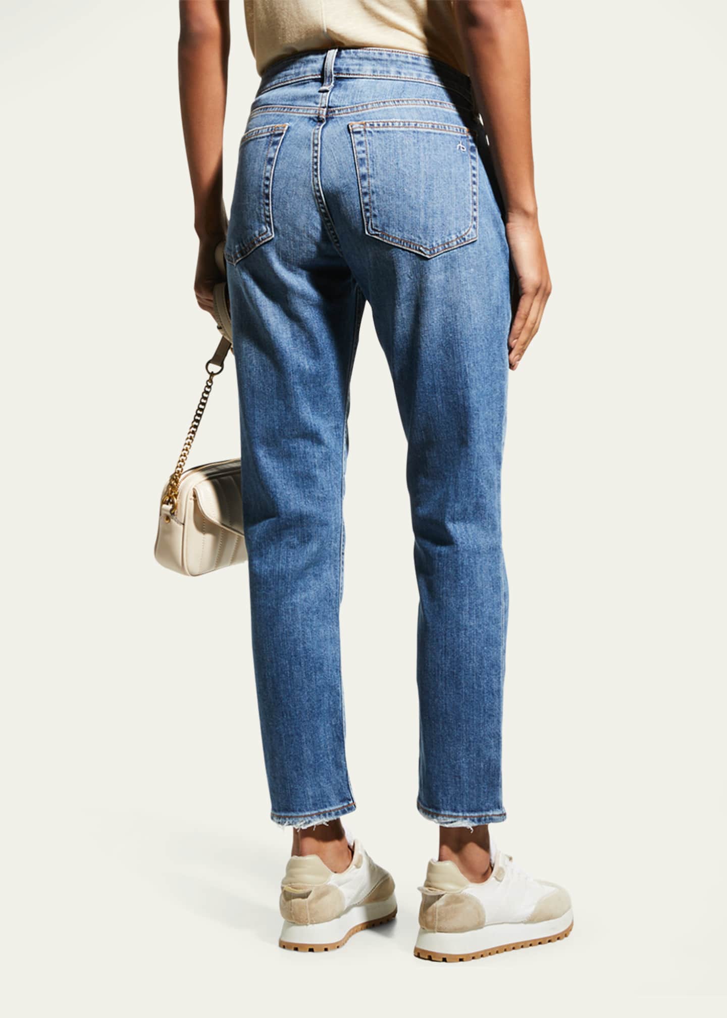 Rag & Bone Dre Low-Rise Slim Boyfriend Ankle Jeans Image 3 of 7