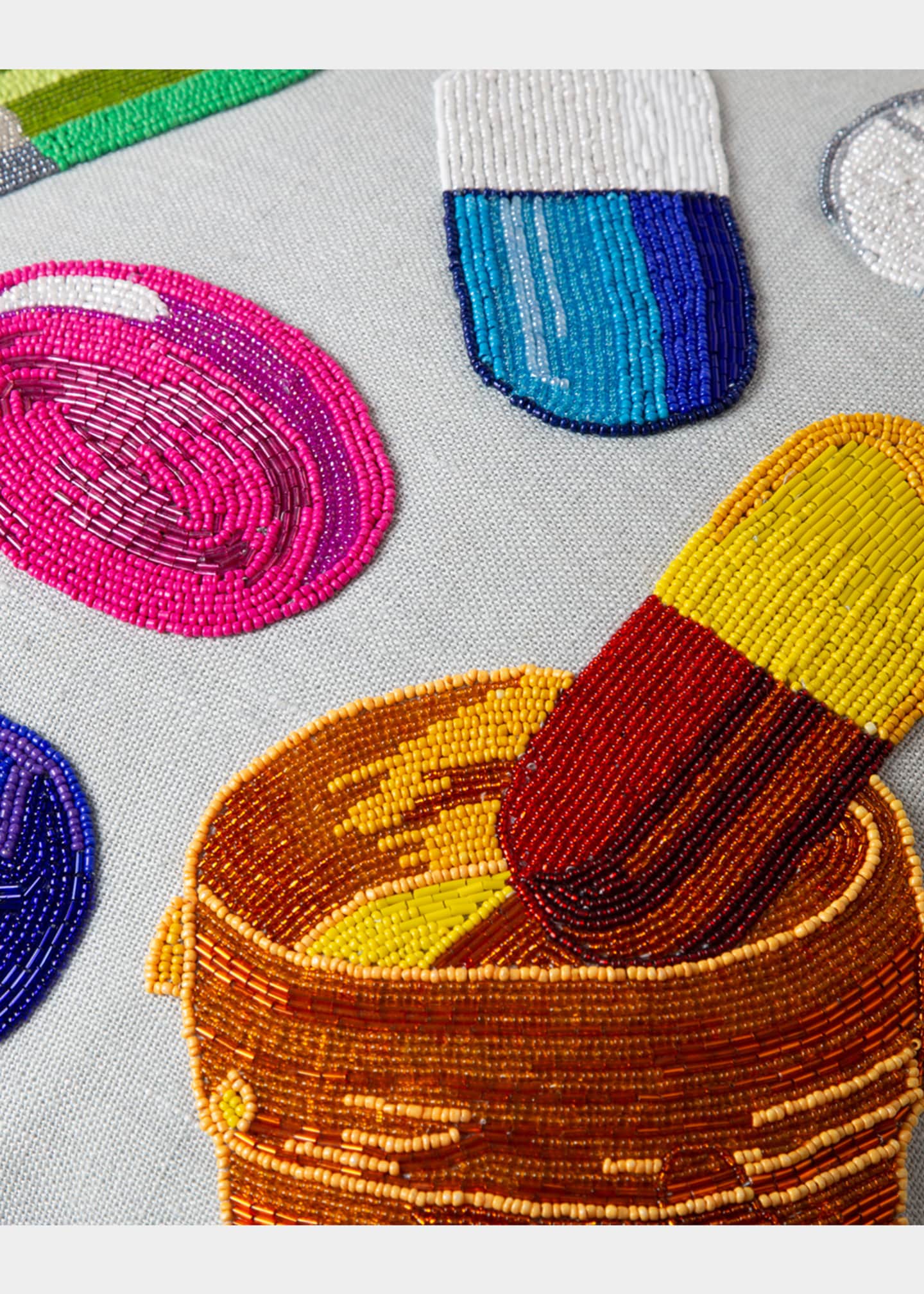 Jonathan Adler Happy Pills Beaded Pillow Image 2 of 2