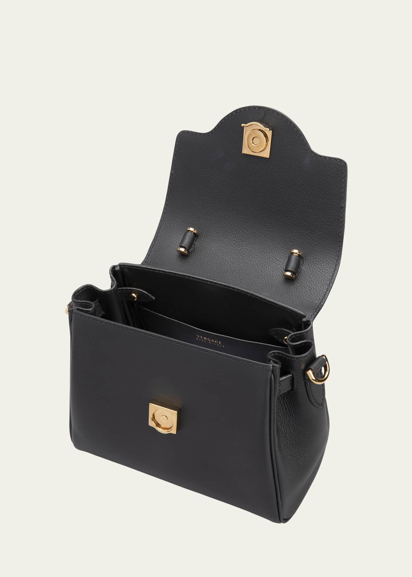 Versace Black Small La Medusa Handbag