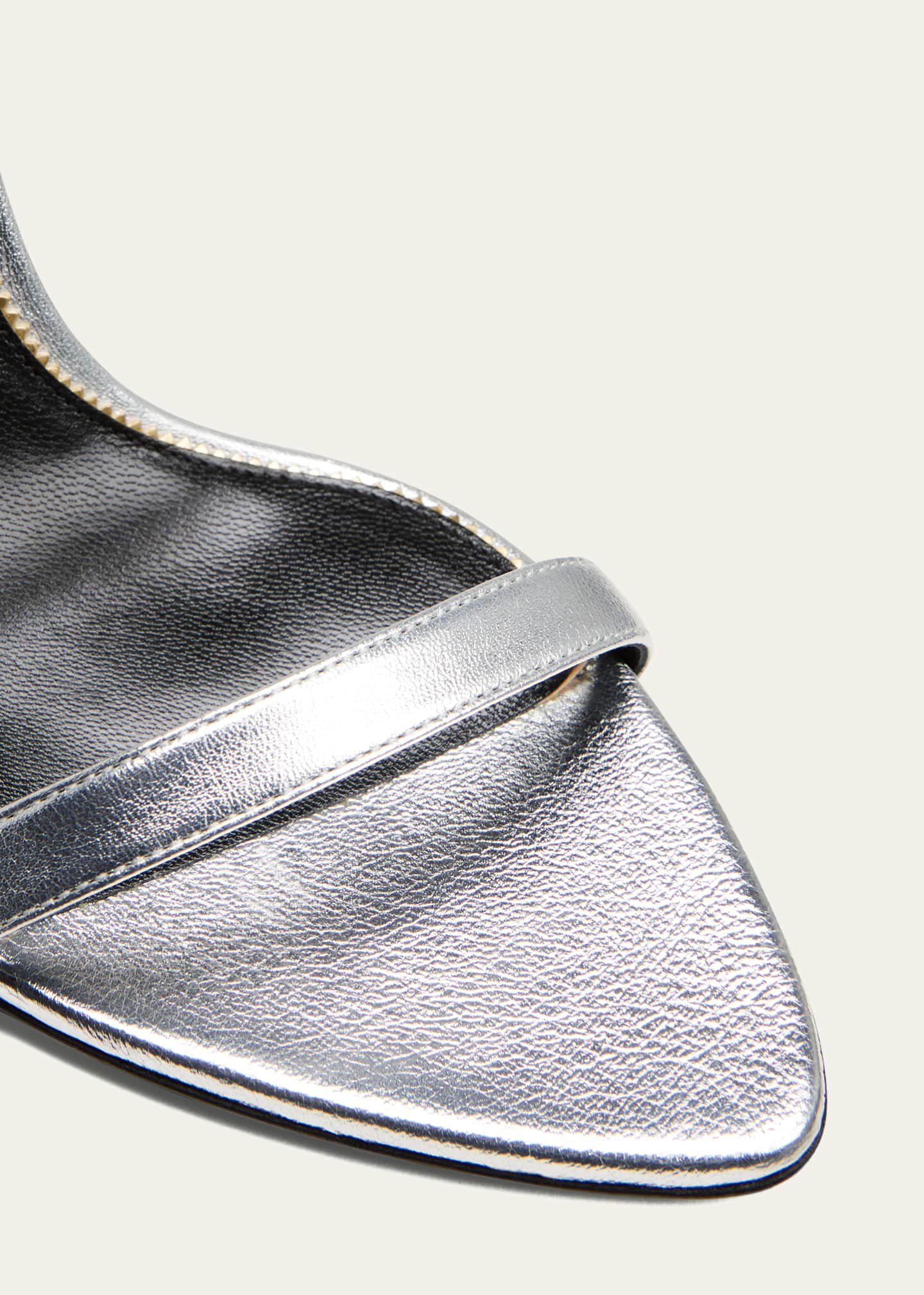 TOM FORD Lock Metallic Stiletto Sandals Image 5 of 7