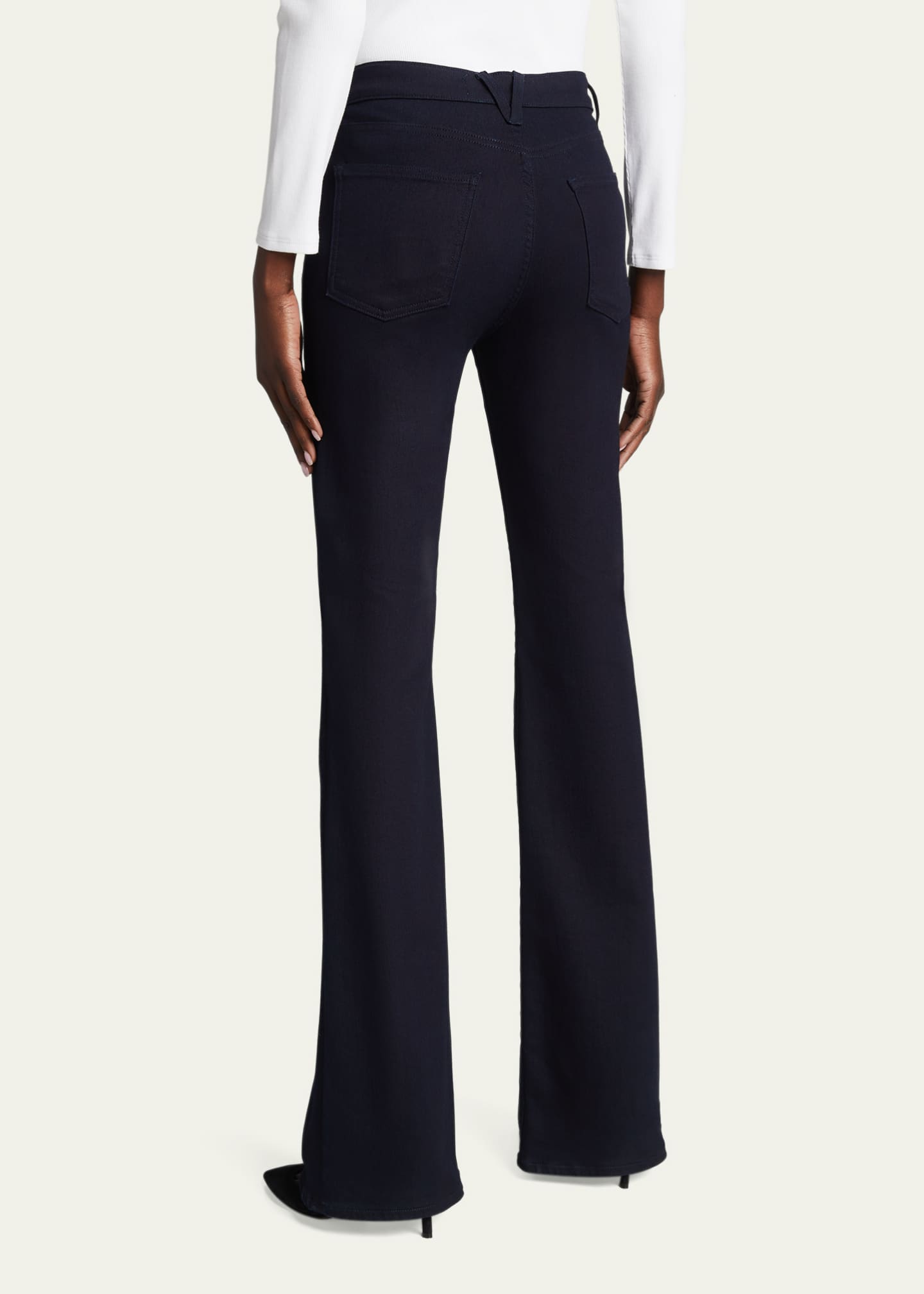 Veronica Beard Beverly High-Rise Skinny Flare Jeans Image 3 of 5