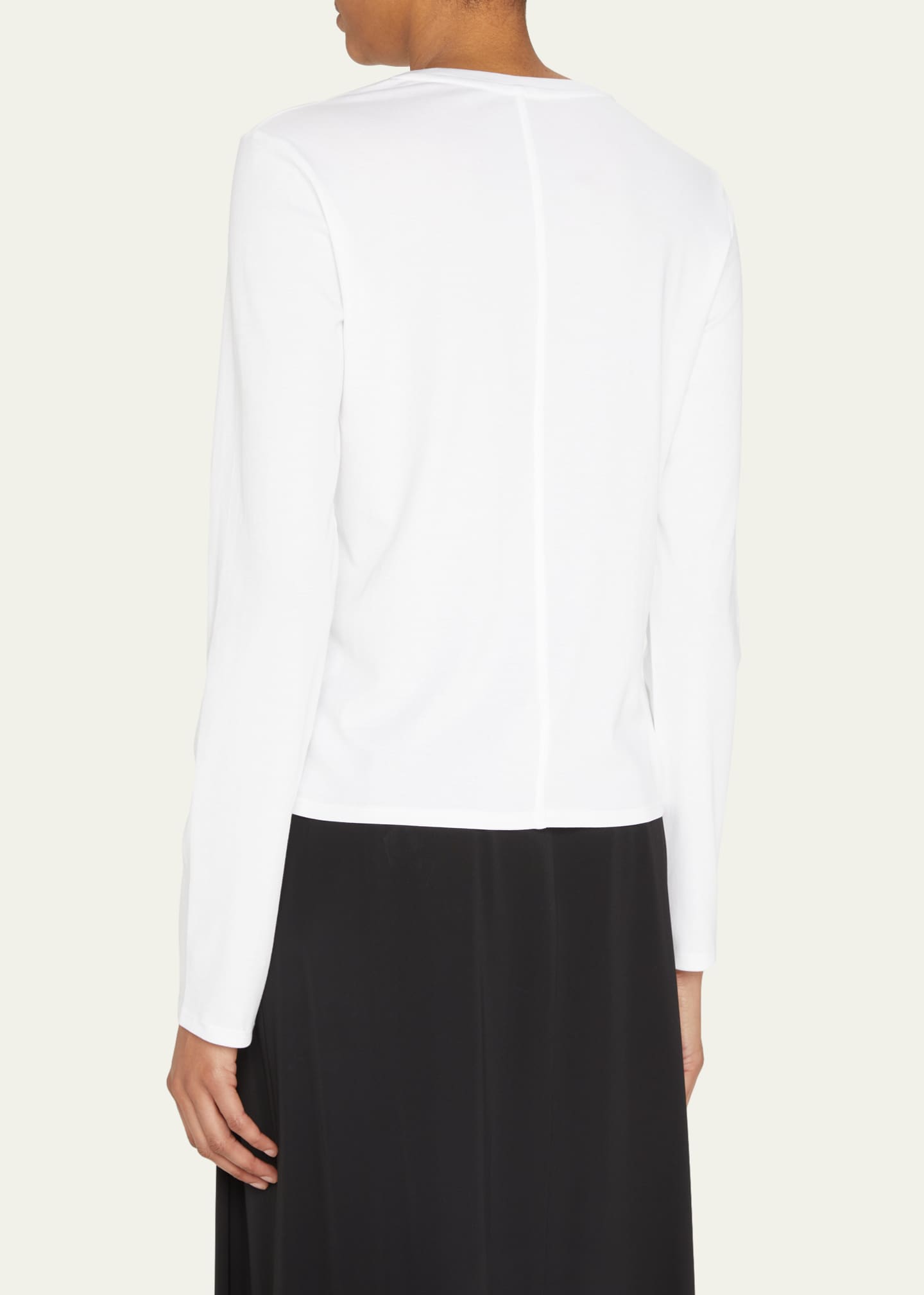 THE ROW Sherman Long-Sleeve Cotton Tee - Bergdorf Goodman THE ROW Sherman Long-Sleeve Cotton Tee - Bergdorf Goodman