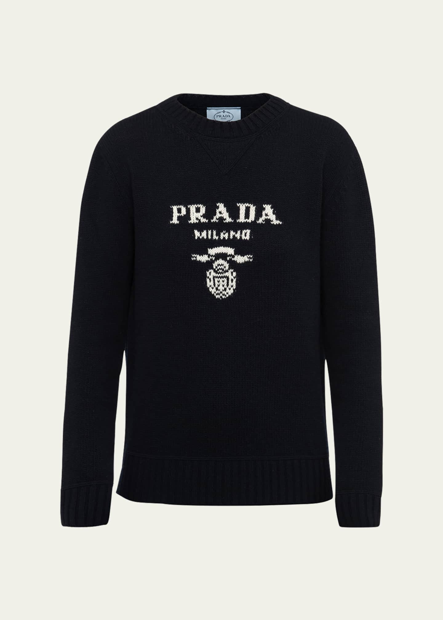 Prada Logo Wool-Cashmere Sweater