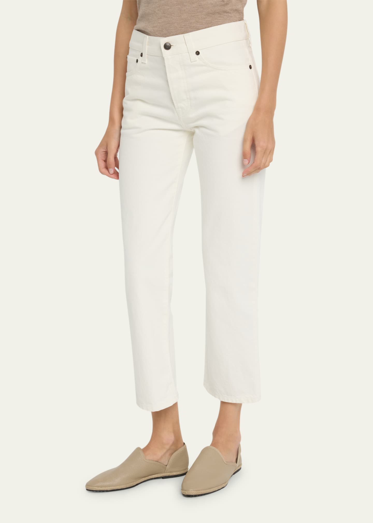 THE ROW Lesley Cropped Jeans - Bergdorf Goodman