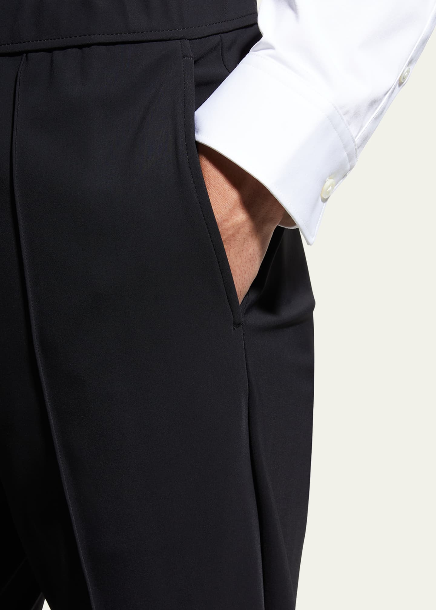 Theory Men's Curtis Precision Ponte Drawstring Pants Image 5 of 5