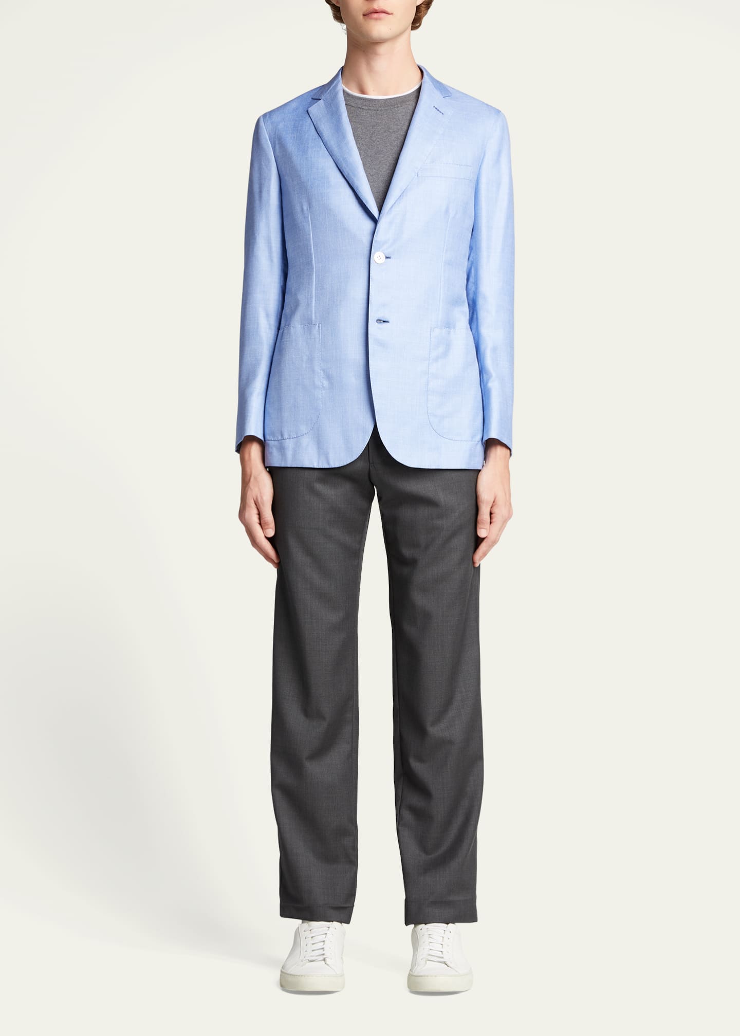 Brioni Men's Soft Cashmere-Blend Sport Jacket Image 2 of 5