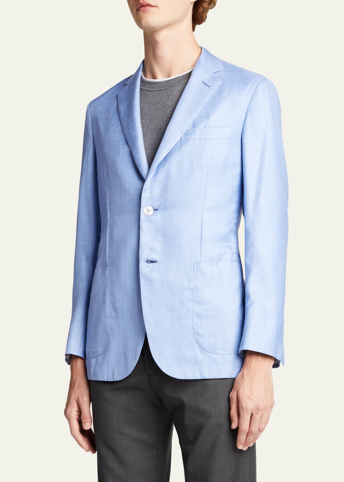 Brioni Men's Soft Cashmere-Blend Sport Jacket Image 4 of 5