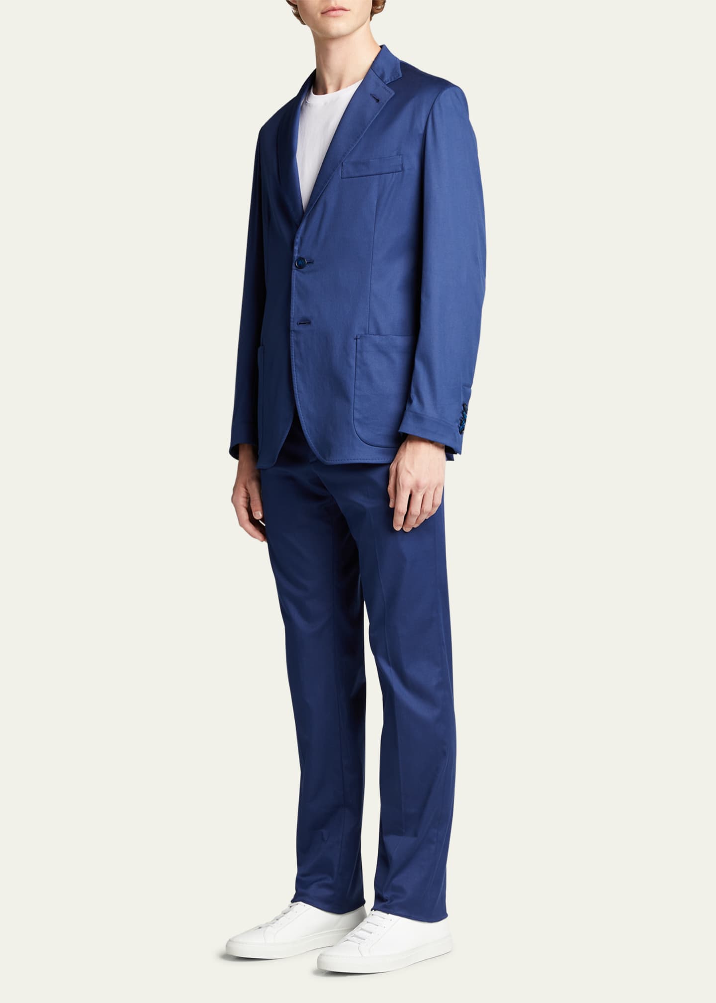 Brioni Men's Sea Island Cotton Pants - Bergdorf Goodman
