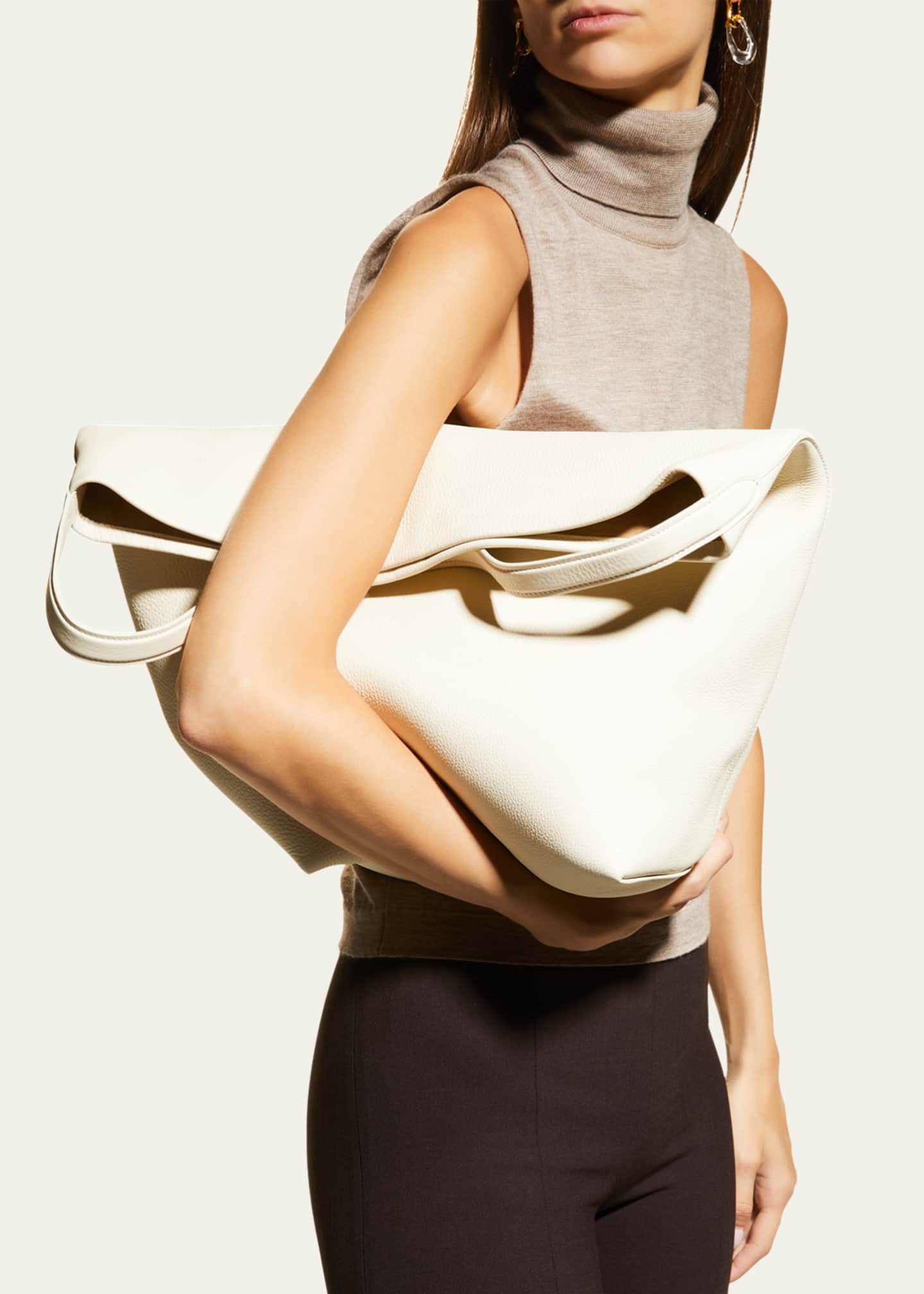 THE ROW N/S Park Tote Large in Lux Grained Calfksin - Bergdorf Goodman