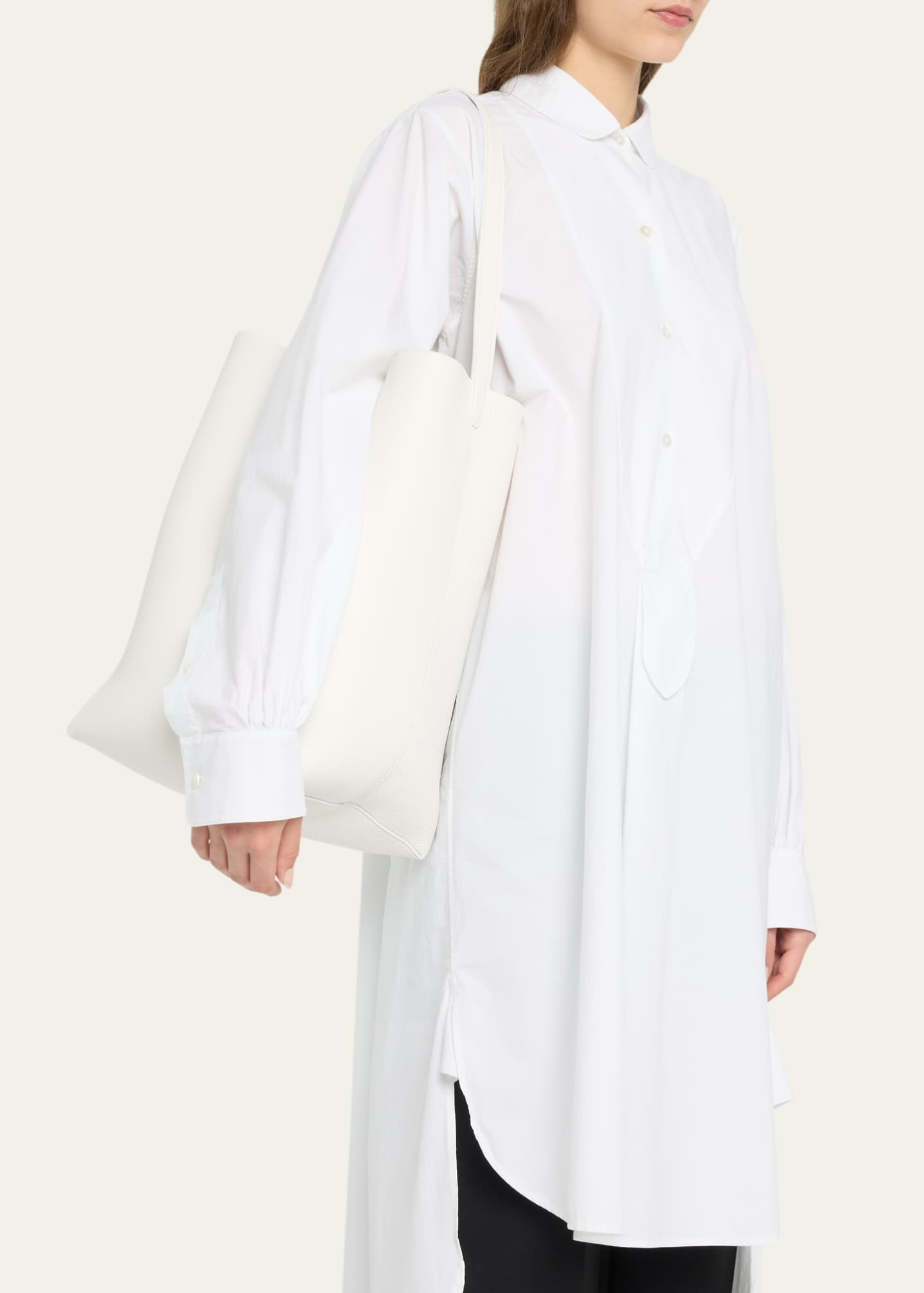 N/S Park Tote Large in Lux Grained Calfksin