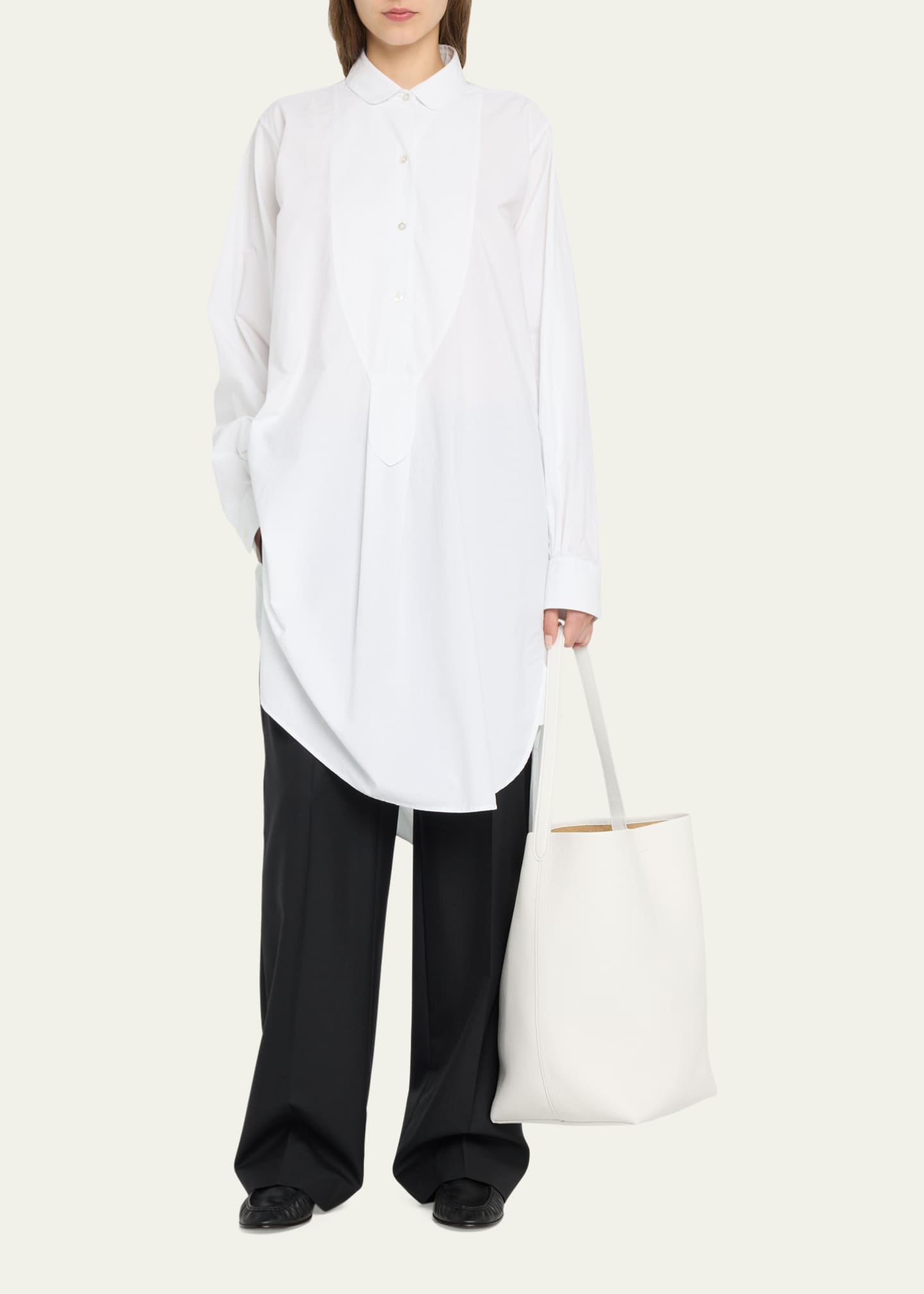 N/S Park Tote Large in Lux Grained Calfksin