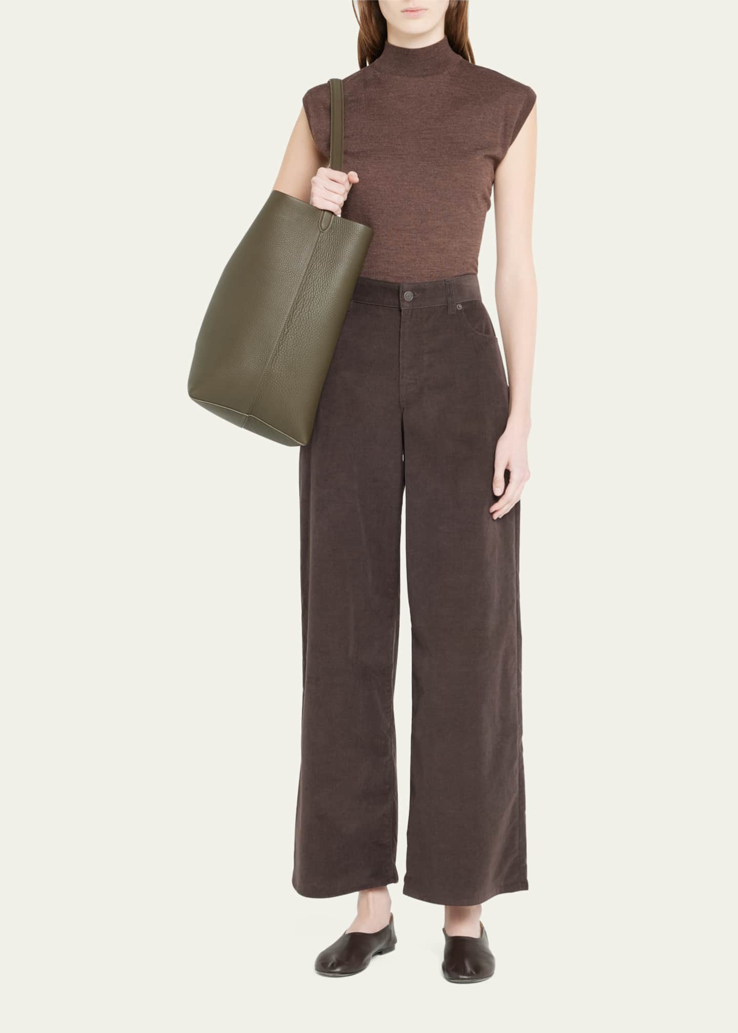 The Row, Large N/S Park brown tote bag